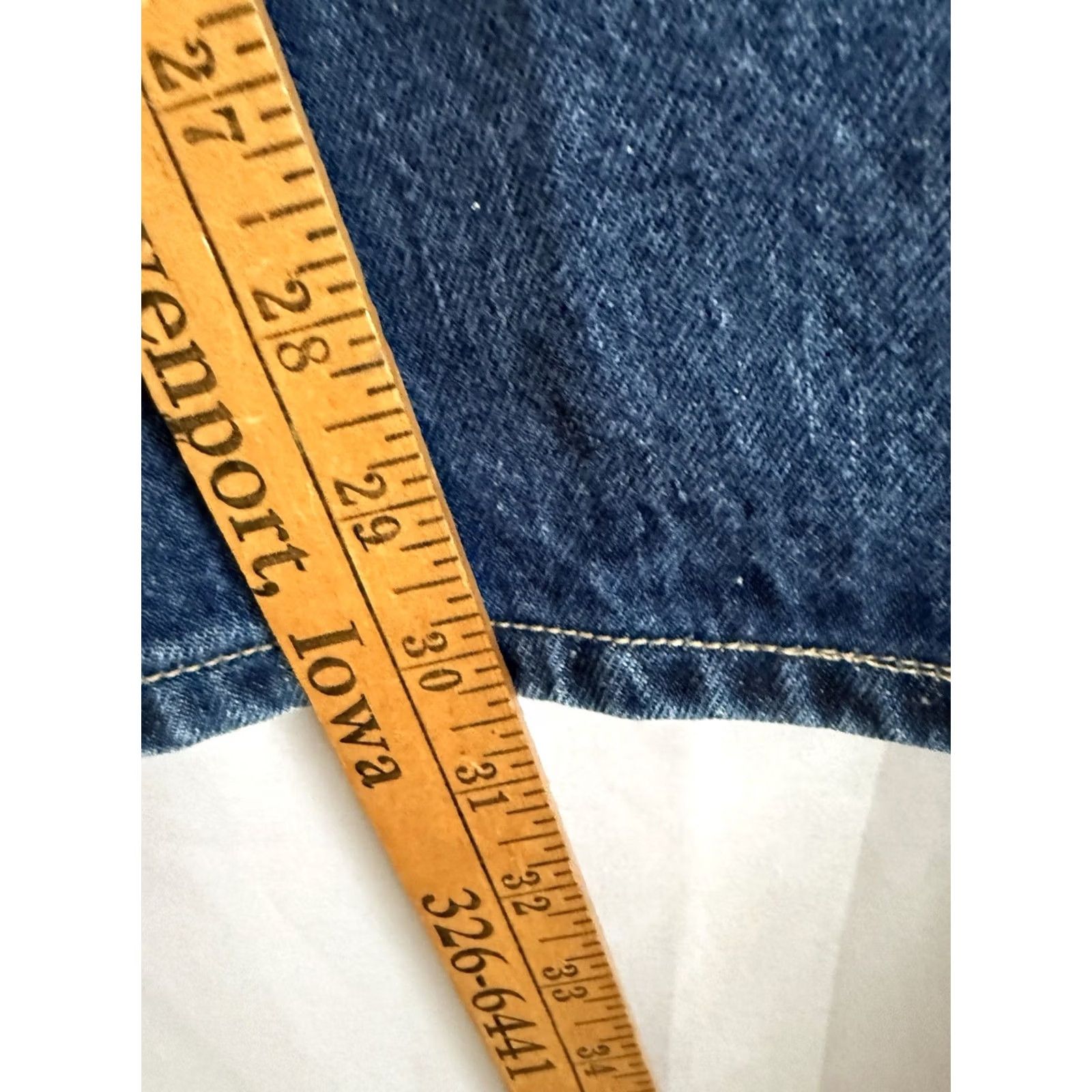 Denime VINTAGE Rustler Mens Blue Straight Leg Denim Jeans 30 x 32 80s Western Shirt Category: Jeans Shirt? Size US 30 / EU 46 - 5 Thumbnail