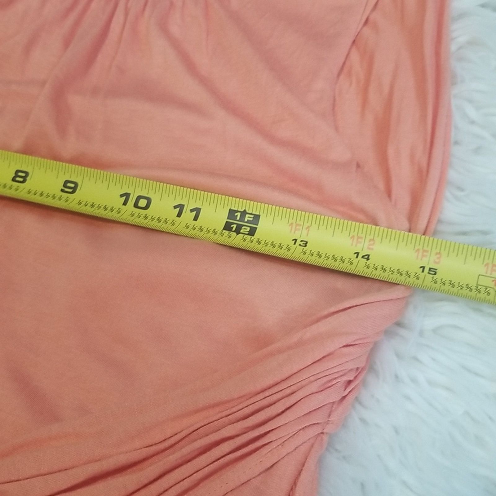 Ann Taylor Ann Taylor Petite Orange Coral Tie Waist Sheath Midi Dress Size M / US 6-8 / IT 42-44 - 6 Thumbnail