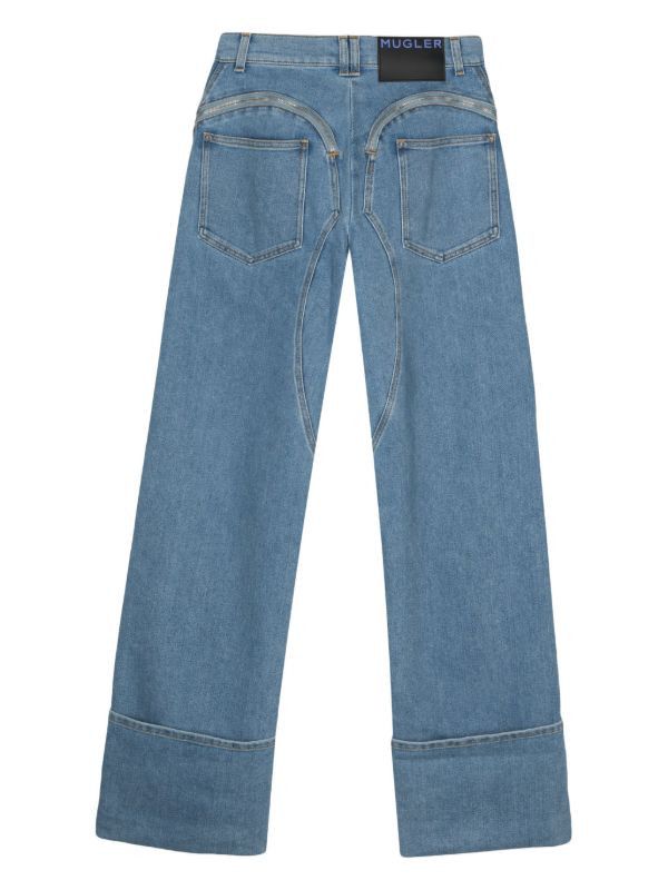 Mugler Mugler high rise zip up jeans Size 26" / US 2 / IT 38 - 2 Thumbnail