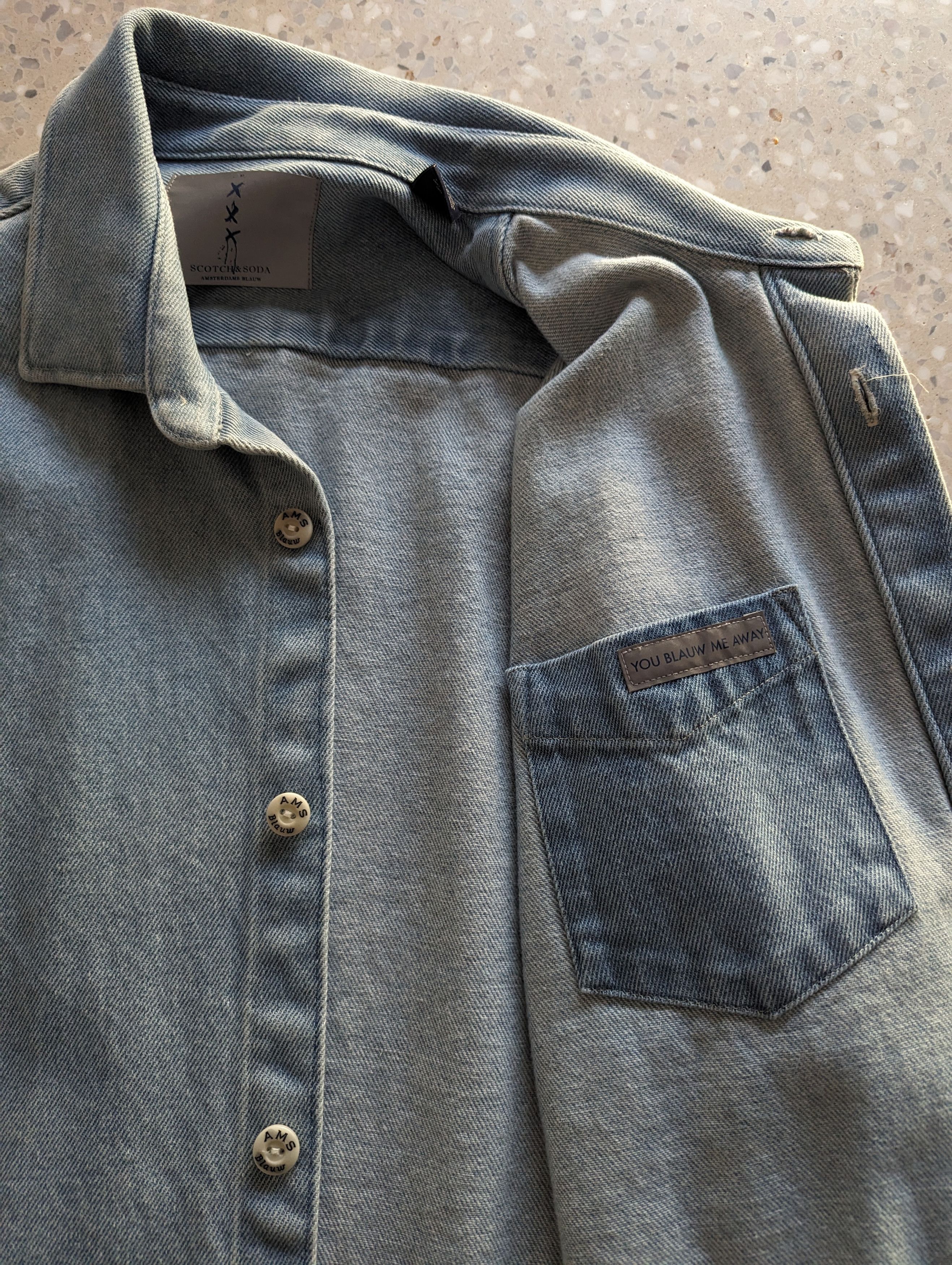 Scotch & Soda SCOTCH & SODA DENIM MENS JACKET COAT - NEW - 2018 DEADSTOCK Size US M / EU 48-50 / 2 - 10 Thumbnail
