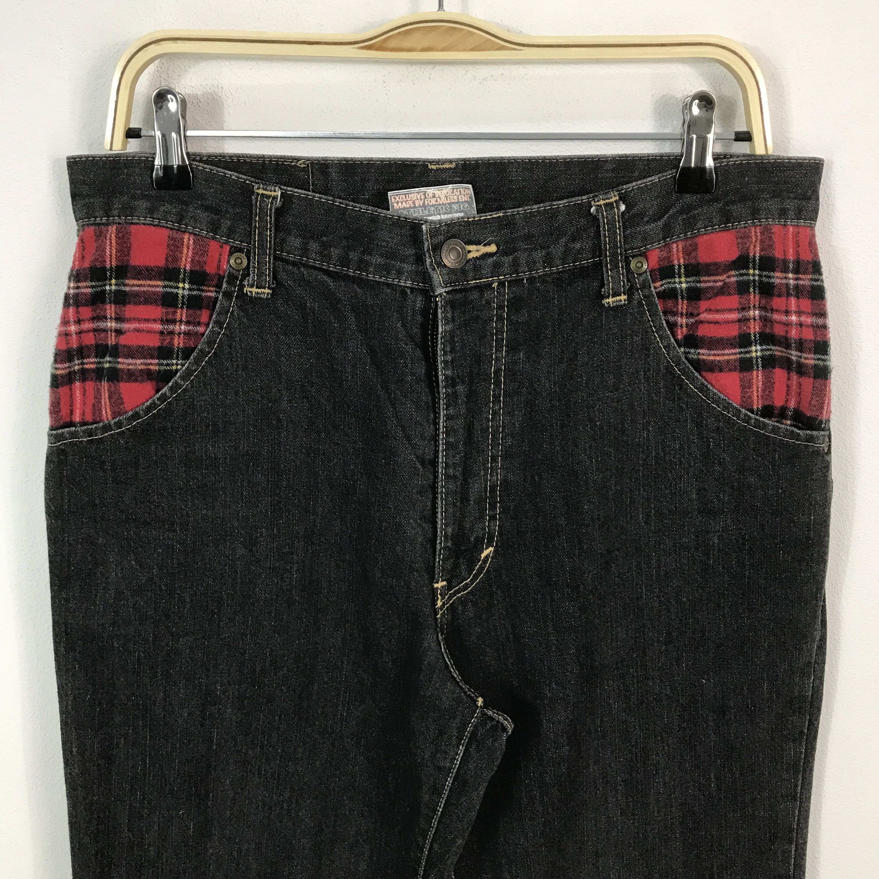 Japanese Brand Japan brand black denim leflah jeans pants Size US 31 - 2 Thumbnail