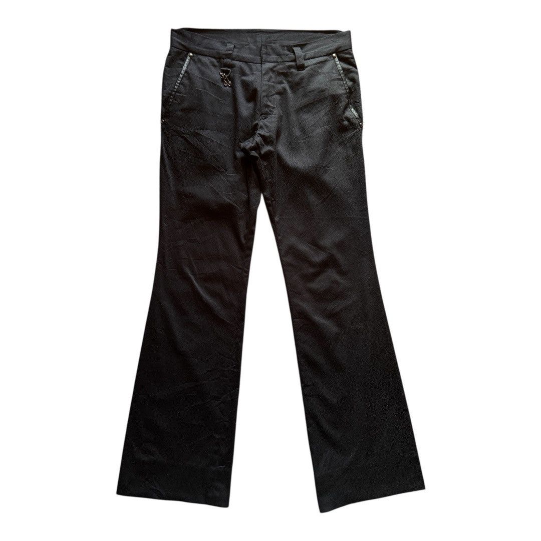 5351 POUR LES HOMMES 5351 Pour Les Hommes Flared Tassel Black Trousers Size US 30 / EU 46 - 1 Thumbnail