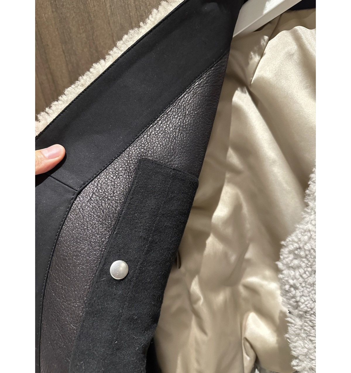 Rick Owens Rick Owens AW19 Zionic shearling Larry cropped jacket Size US M / EU 48-50 / 2 - 5 Thumbnail