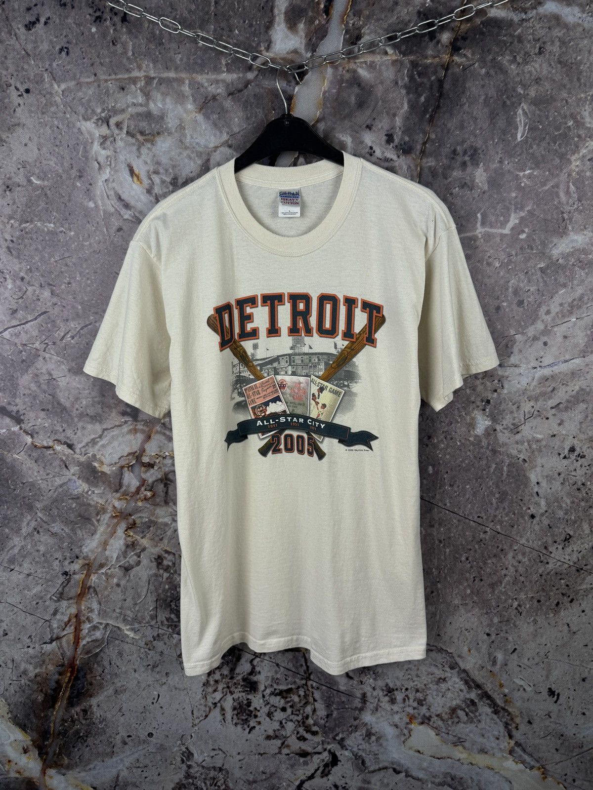Vintage Vintage 2005 Detroit All Star City Baseball T-Shirt USA Size US L / EU 52-54 / 3 - 1 Thumbnail