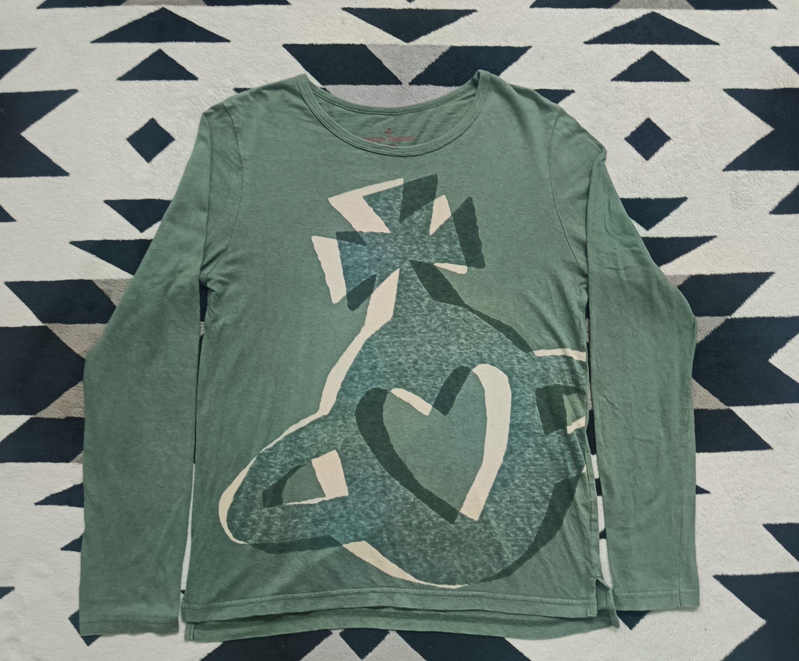 Vivienne Westwood 🔥🔥Vivienne Westwood Big Orb Logo Long Sleeve Tee Size M / US 6-8 / IT 42-44 - 2 Thumbnail