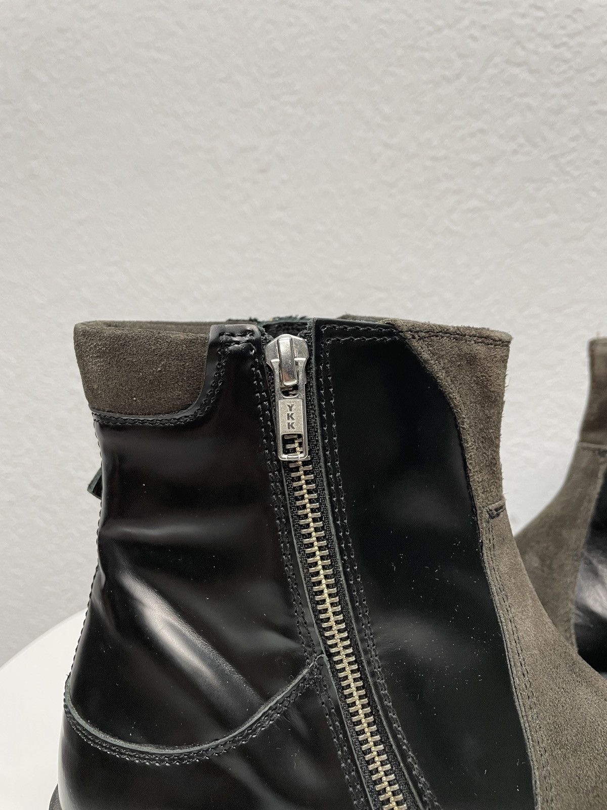 If Six Was Nine AS 98 Vibe Artisan Black Leather Side Zip Ankle Biker Boots Size US 8 / EU 41 - 7 Thumbnail
