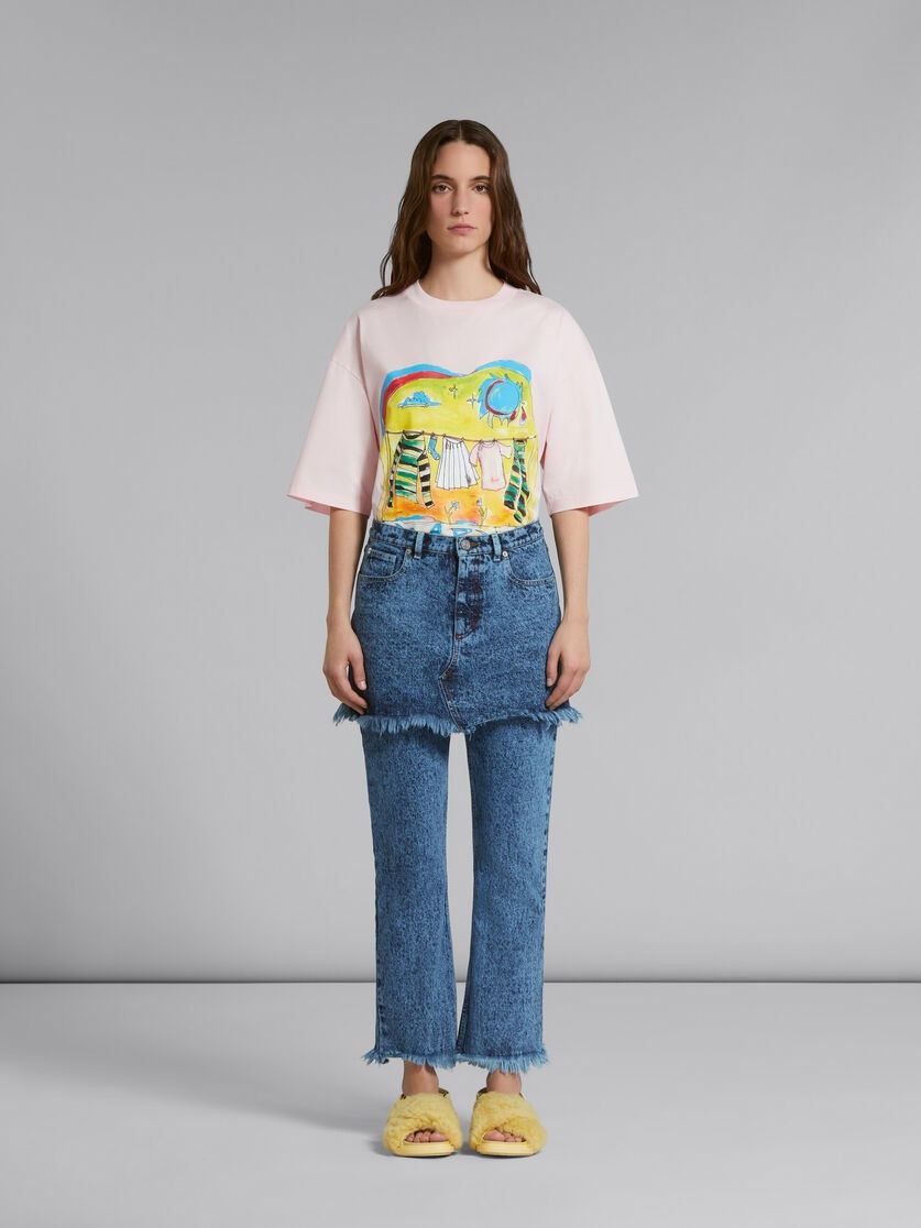 Marni o1w1db10824 Denim Trousers in Blue Size 27" / US 4 / IT 40 - 2 Thumbnail