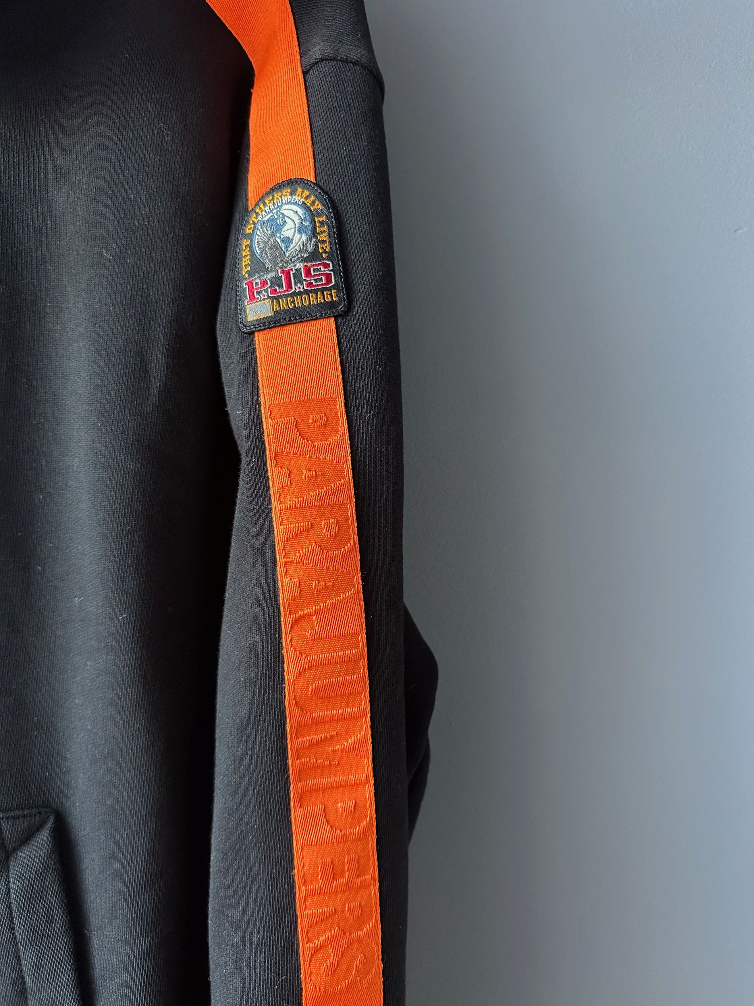 Parajumpers Parajumpers Fleece Full Zip Black Orange Hooded Sweatshirt Size US XL / EU 56 / 4 - 3 Thumbnail