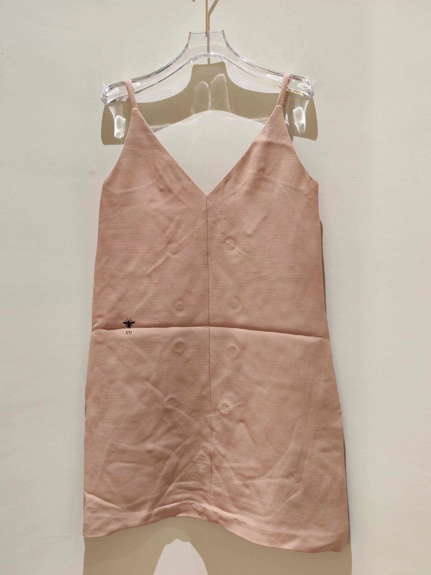 Dior Dior Nude Pink Bee Camisole Dress Size XXS / US 00 / IT 34 - 1 Thumbnail