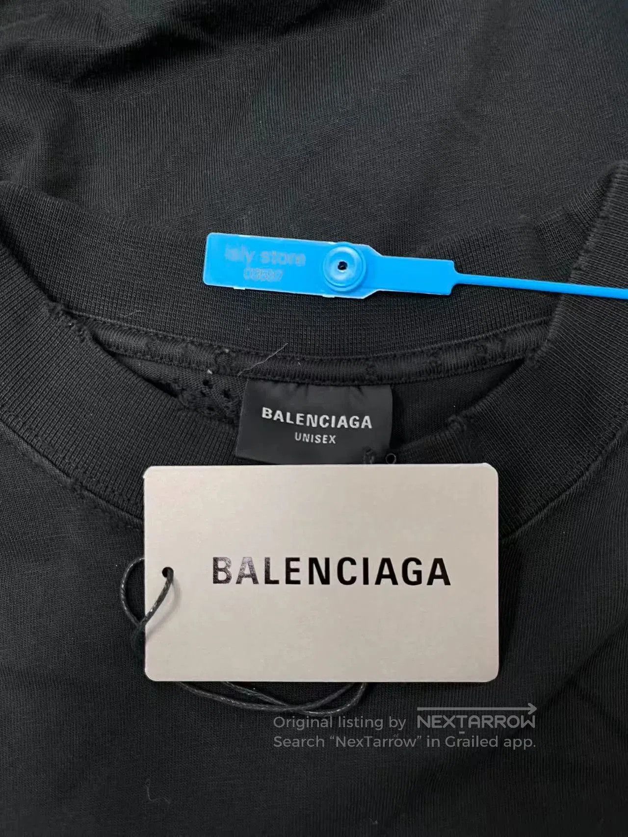Balenciaga Balenciaga Black Letter Print Casual T. Size L / US 10 / IT 46 - 7 Thumbnail