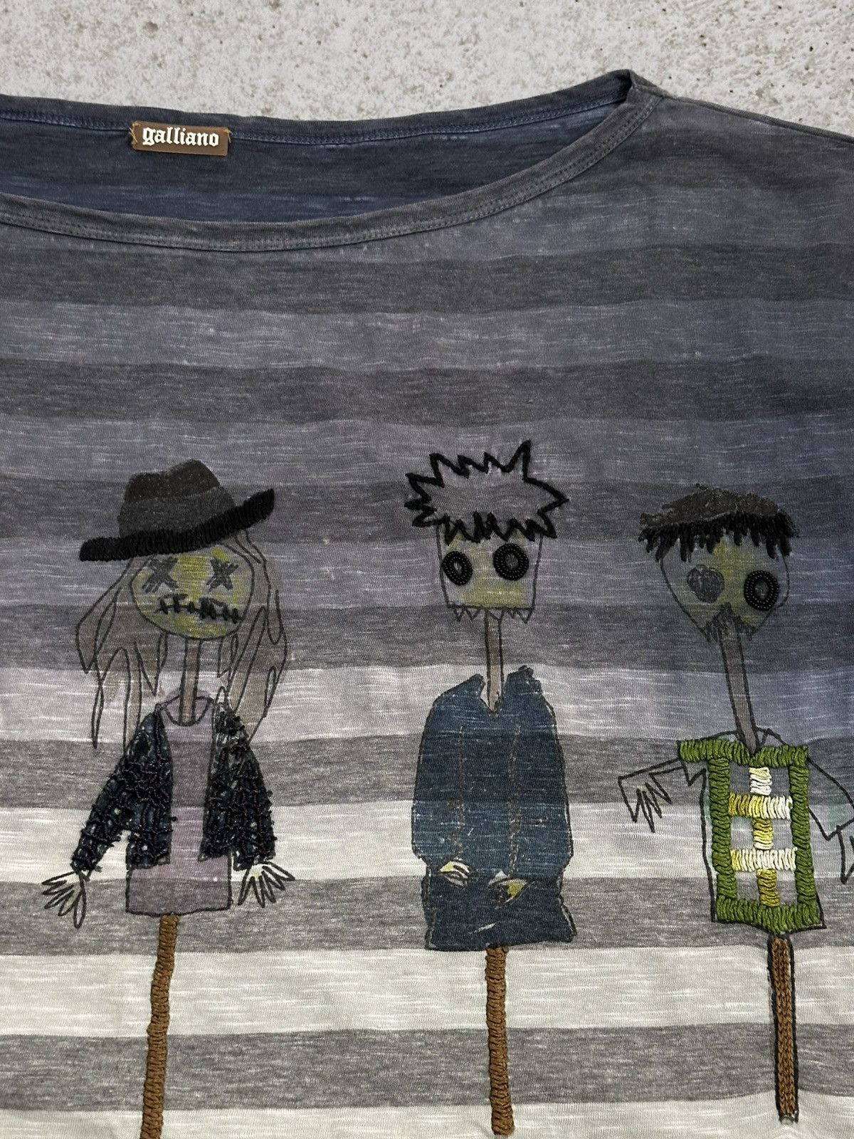 John Galliano Vintage 00s John Galliano Rip It Unisex Tee Size US L / EU 52-54 / 3 - 9 Thumbnail