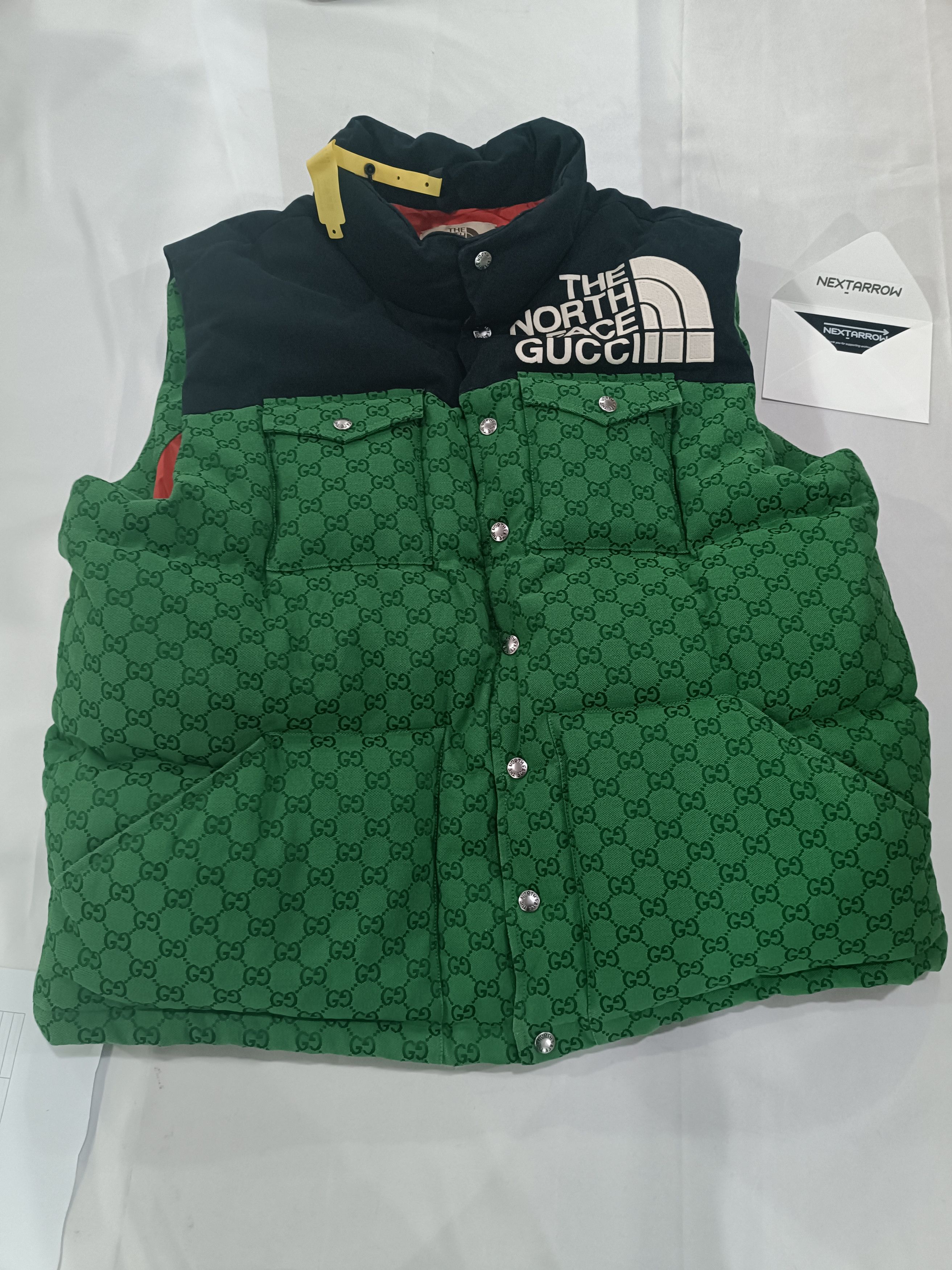 Gucci GUCCI x THE NORTH FACE Gucci North Co-branded Green Old Flo Size US XL / EU 56 / 4 - 3 Thumbnail