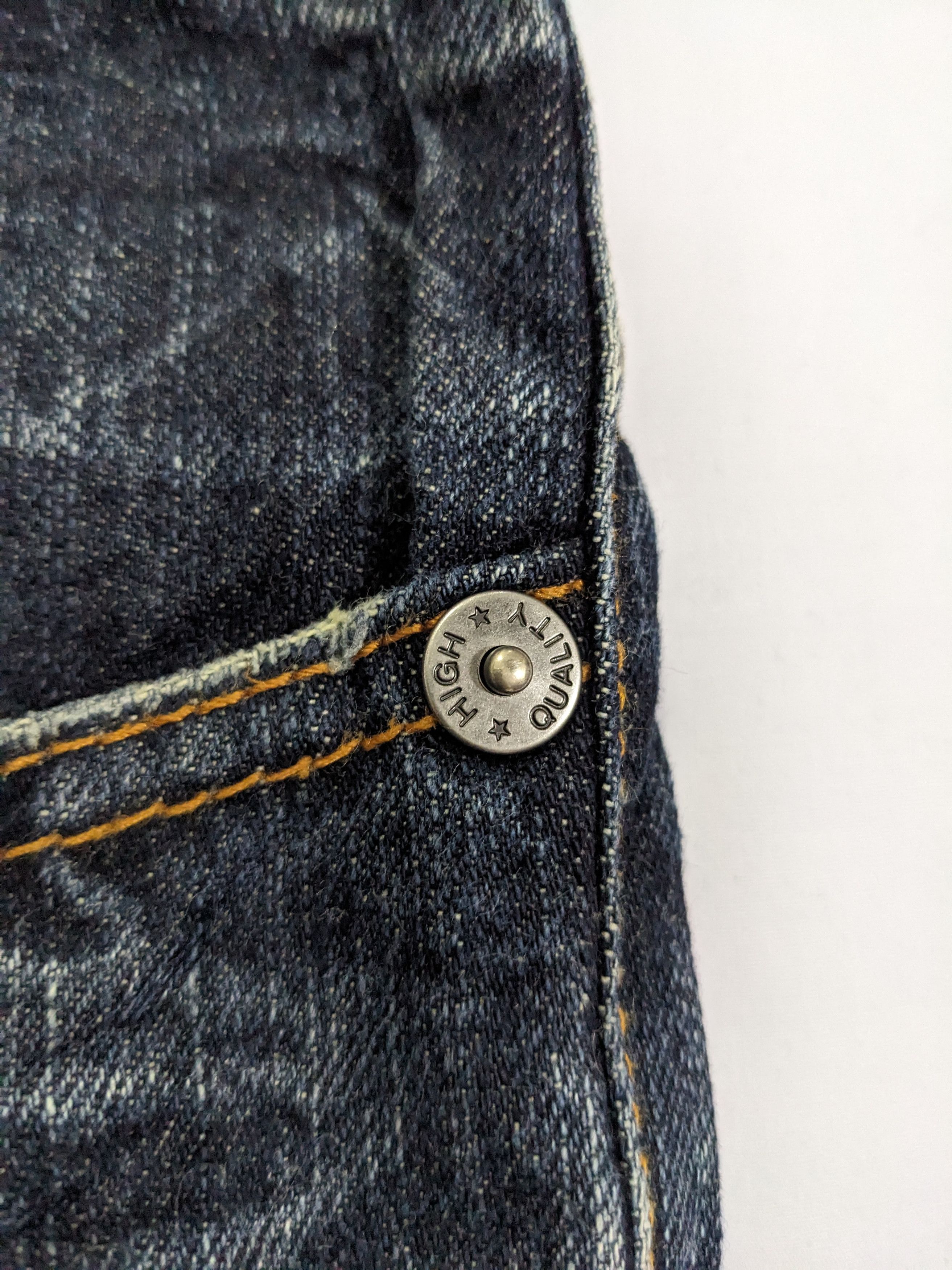 If Six Was Nine × Japanese Brand Unbrand Crazy Faded Pattern Washed Crease Denim Pants Size US 34 / EU 50 - 14 Thumbnail