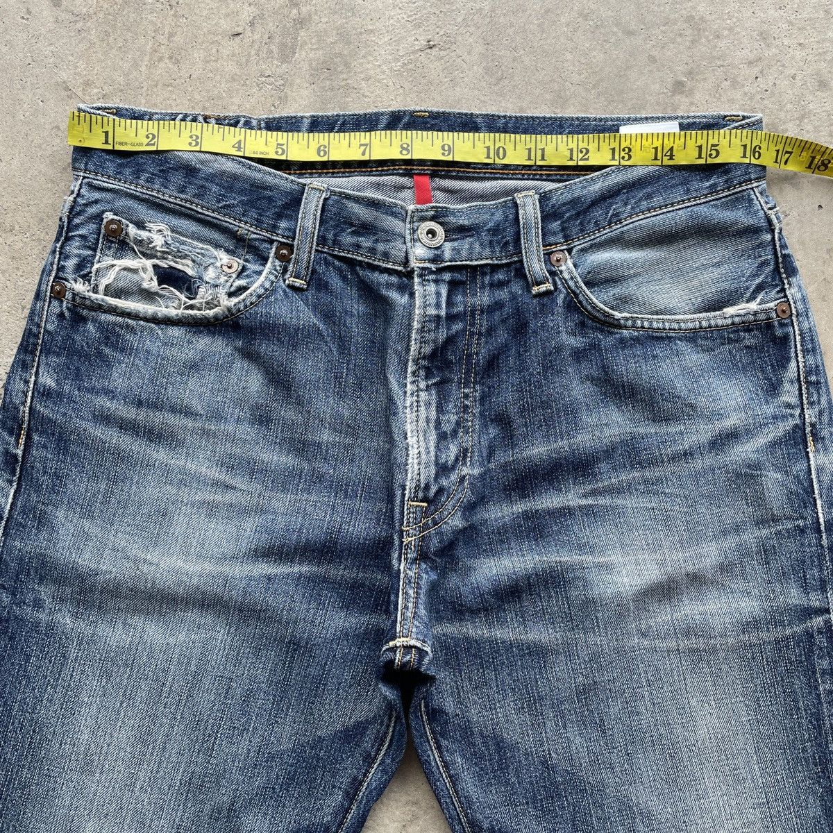 Japanese Brand W33💥 Vintage Japanese Faded Jeans Denim Pants Size US 33 - 5 Thumbnail