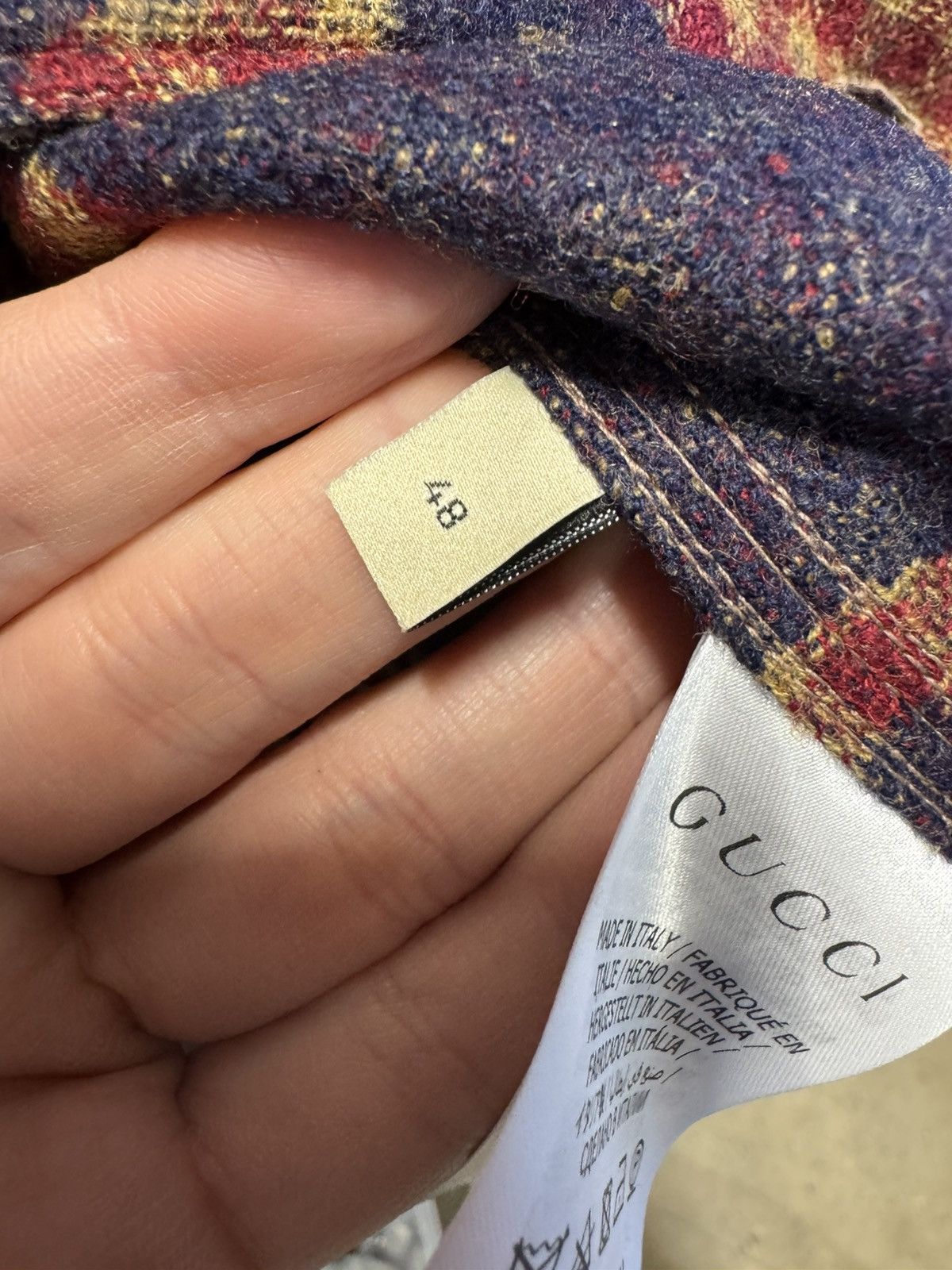 Gucci Gucci GG Jumbo Check Wool Shirt NEW 1500$ Size US M / EU 48-50 / 2 - 5 Thumbnail