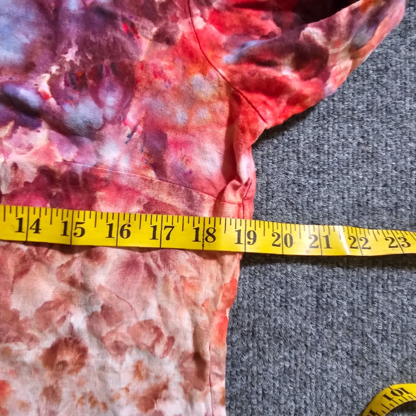 Talbots Talbots Top Shirt Womens 12 Red Purple Tie Dye Irish Linen Button Casual Career Size XL / US 12-14 / IT 48-50 - 6 Thumbnail