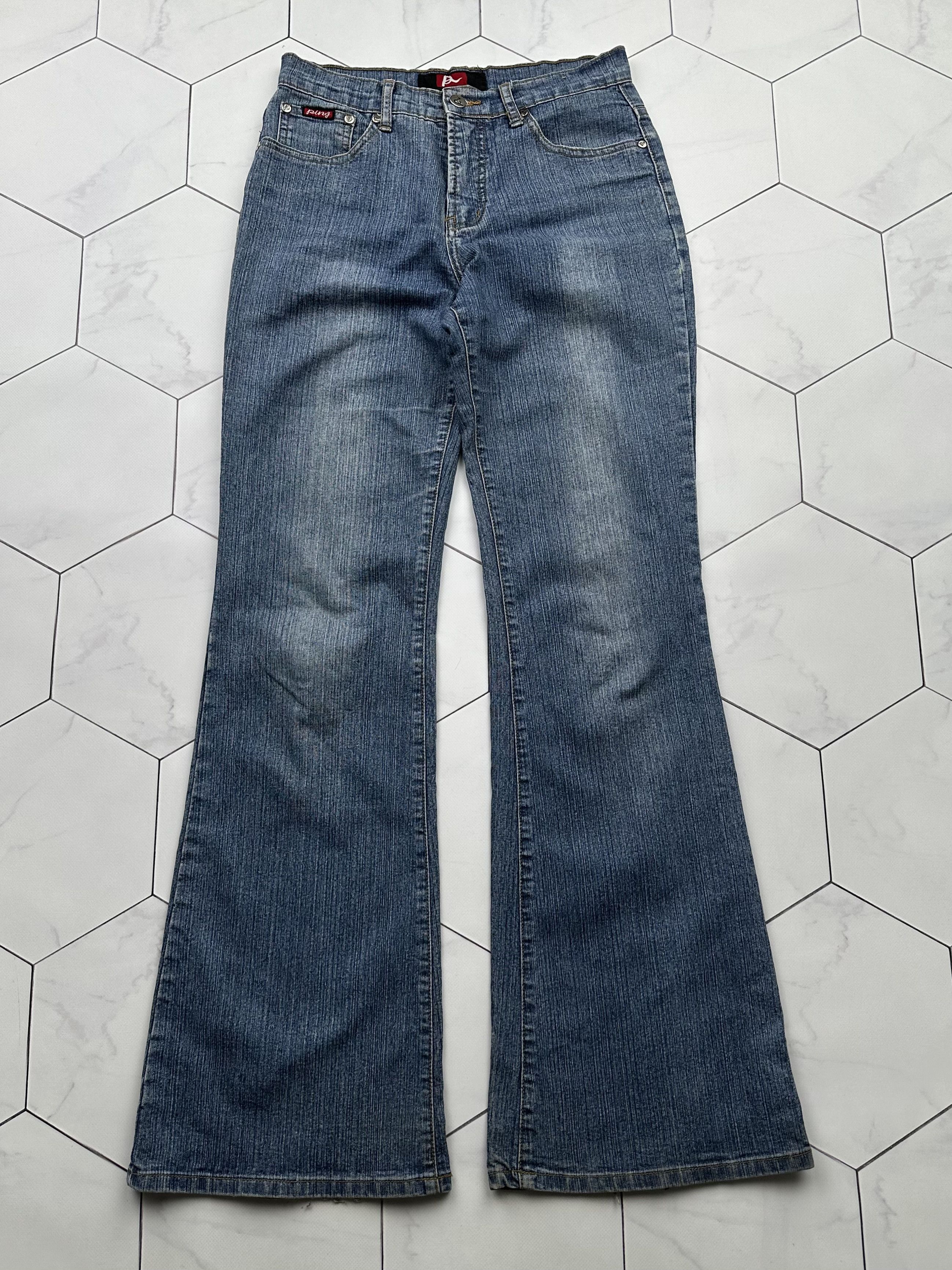 Japanese Brand Vintage Flare Jeans (B497)E2 Size US 28 / EU 44 - 1 Thumbnail