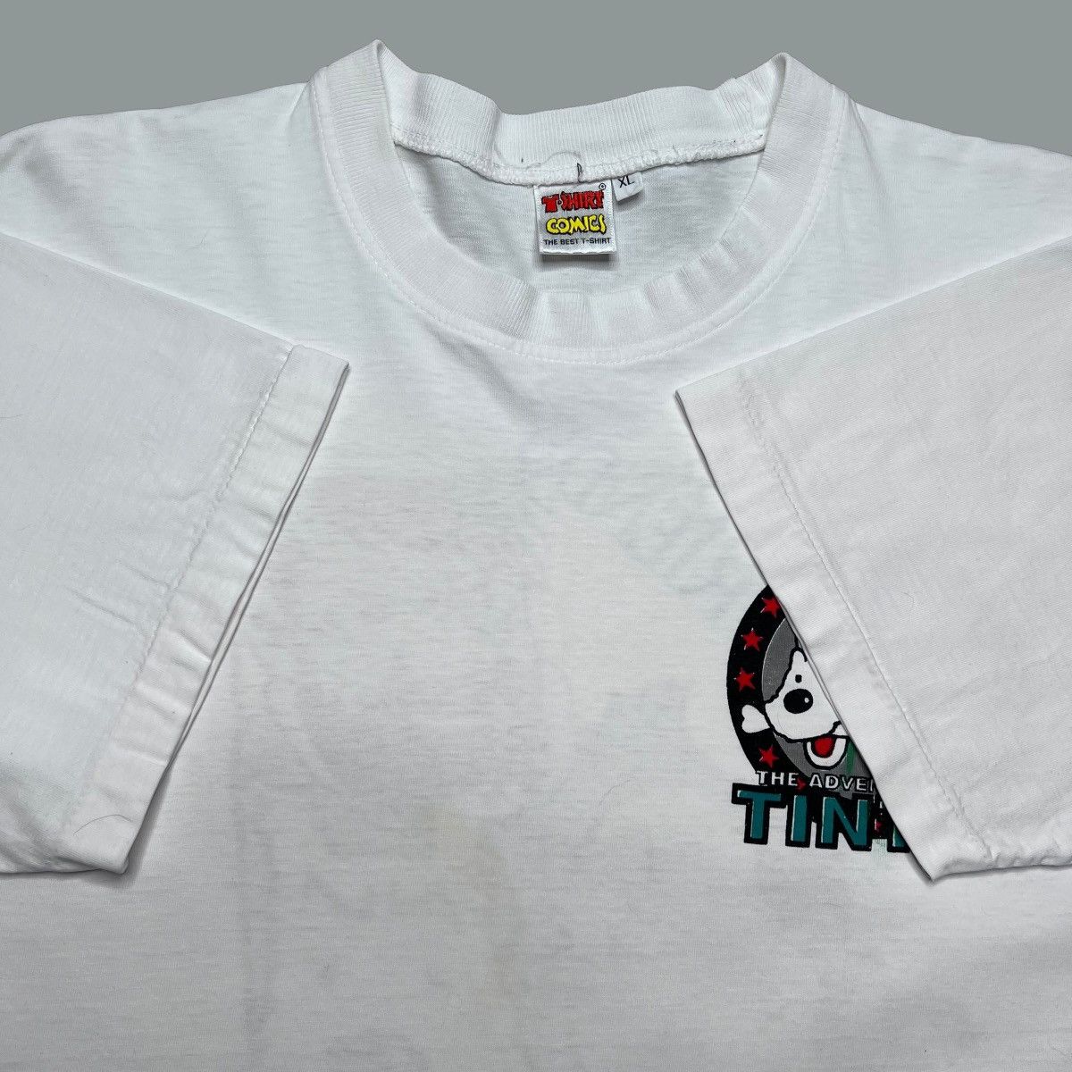 Vintage Vintage 1990s The Adventures Of Tin Tin & Friends Comic Tee Size US XL / EU 56 / 4 - 3 Thumbnail