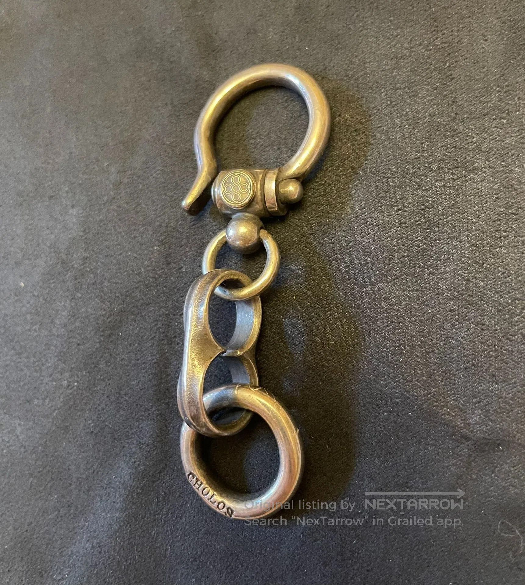 Han Cholo CHOLOS 925 Silver Gold Accent Keychain. Size ONE SIZE - 3 Thumbnail