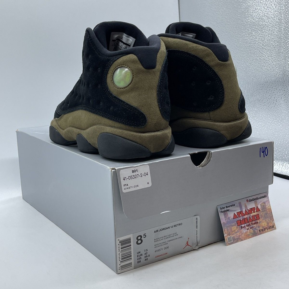 Jordan Brand Air Jordan 13 olive Size US 8.5 / EU 41-42 - 4 Thumbnail