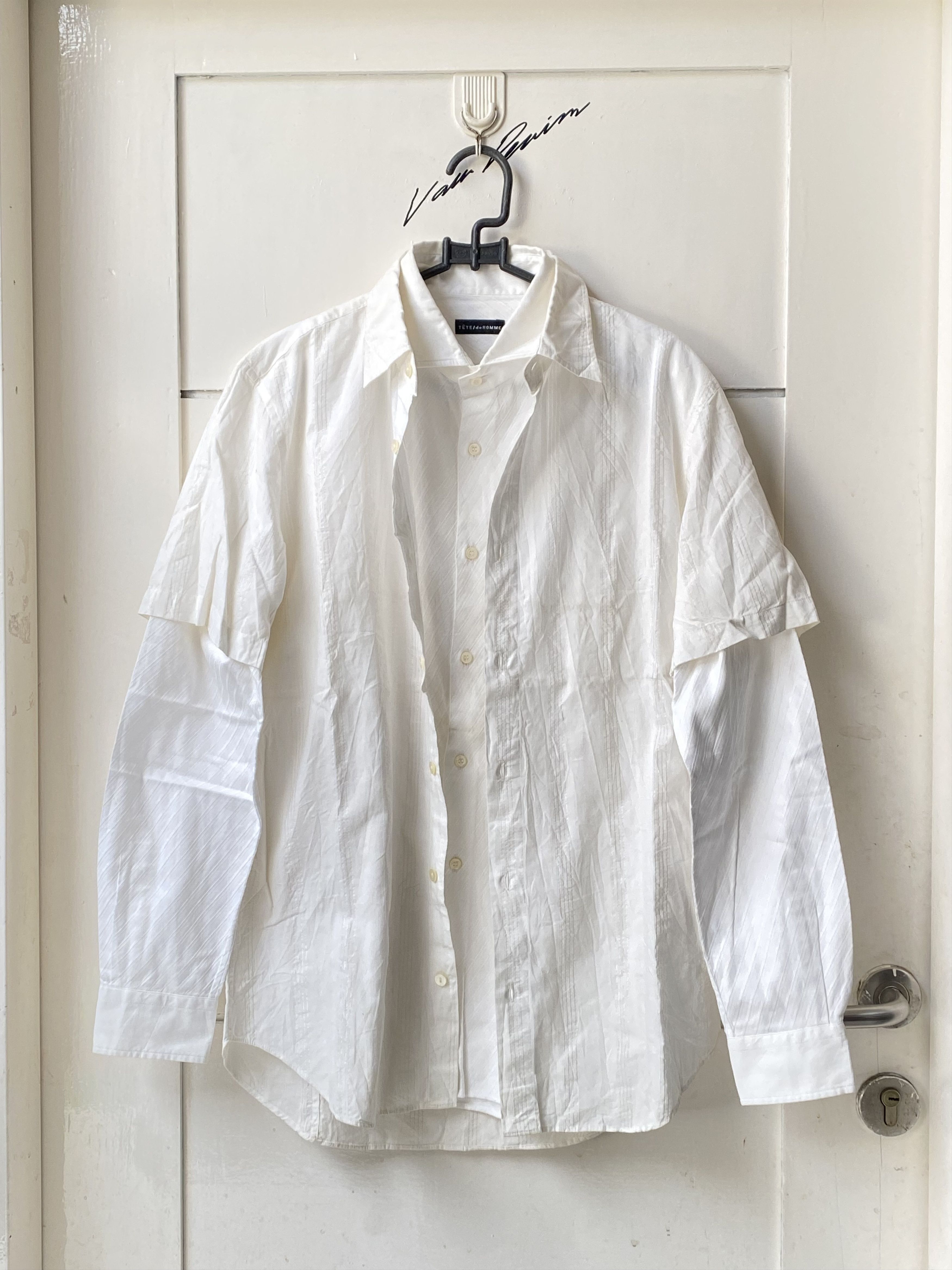 Issey Miyake TETE HOMME White Shirt Size US L / EU 52-54 / 3 - 1 Thumbnail