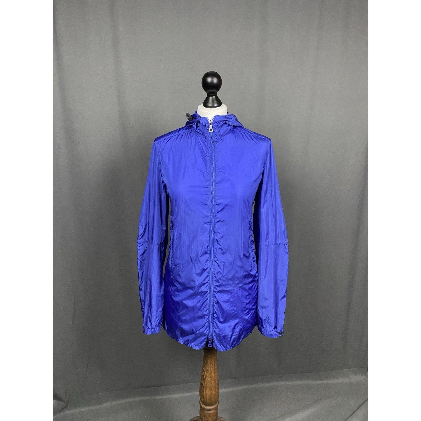Prada Prada Nylon Lightweight Red Tab Women's Blue Windbreaker Jac Size M / US 6-8 / IT 42-44 - 4 Thumbnail