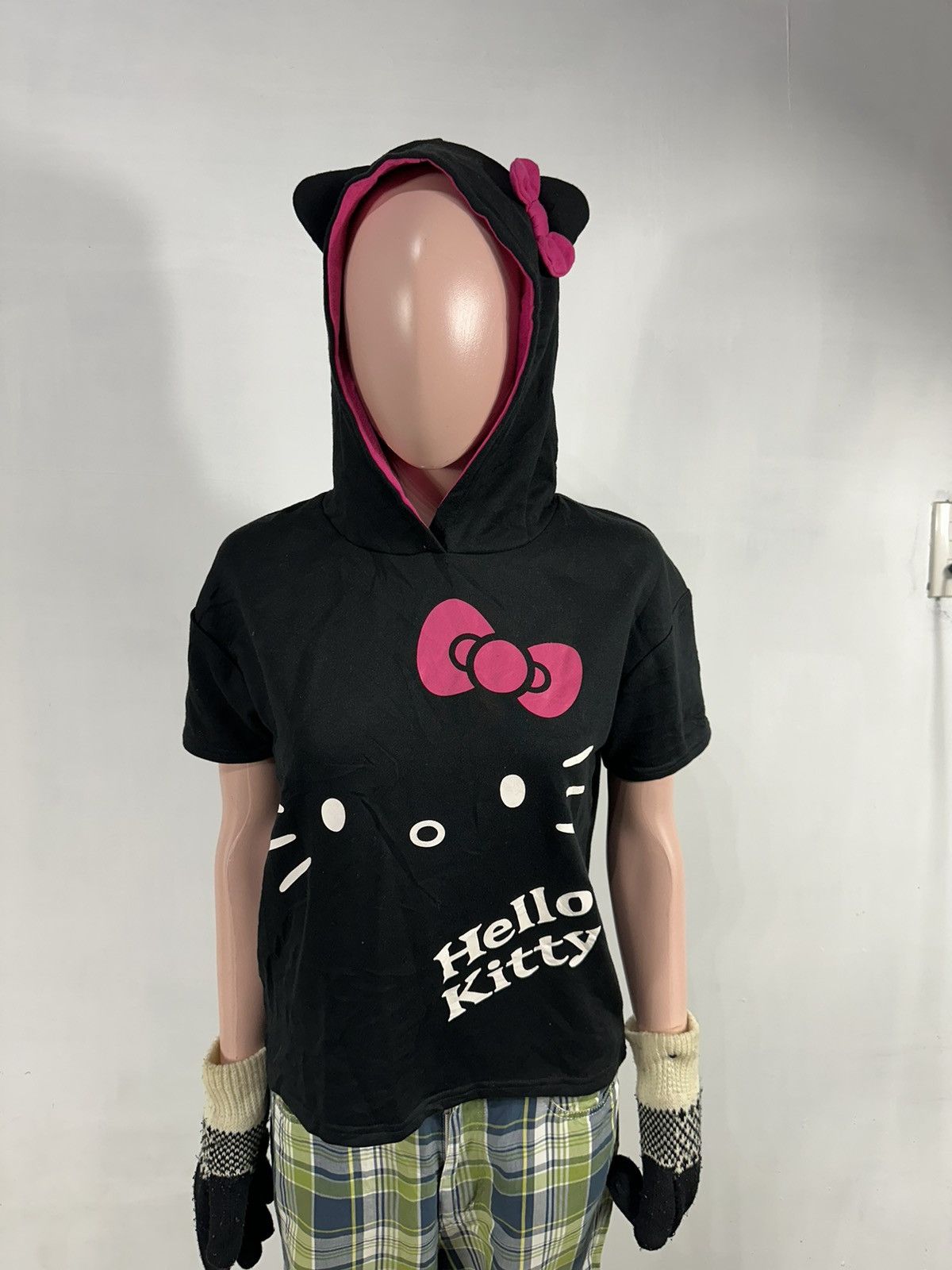 Other Hello Kitty Cartoon Horn Devil Short Sleeve Hoodie Size M / US 6-8 / IT 42-44 - 1 Thumbnail