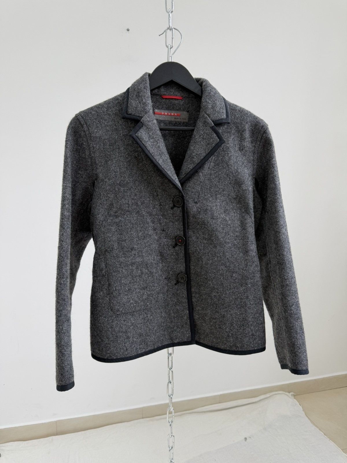 Prada Vintage Prada Wool Luxury Womens Jacket Blazers Size M / US 6-8 / IT 42-44 - 3 Thumbnail