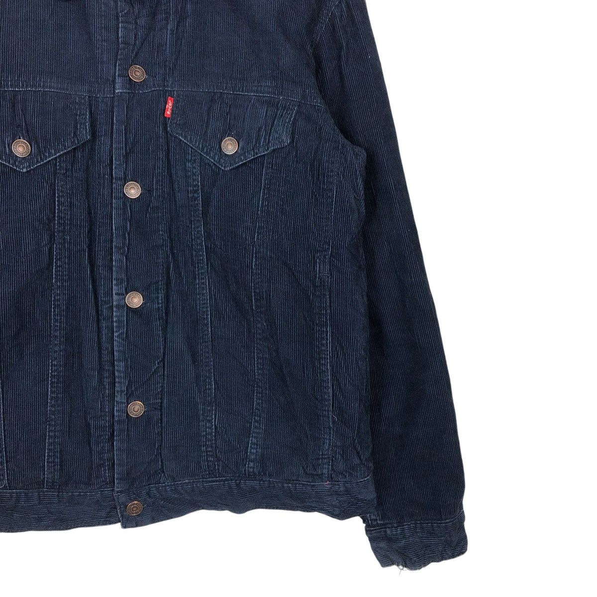 Levi's 🔥VINTAGE BIKER TRUCKER JACKET LEVI’S CORDUROY BLANKET Size US M / EU 48-50 / 2 - 7 Thumbnail