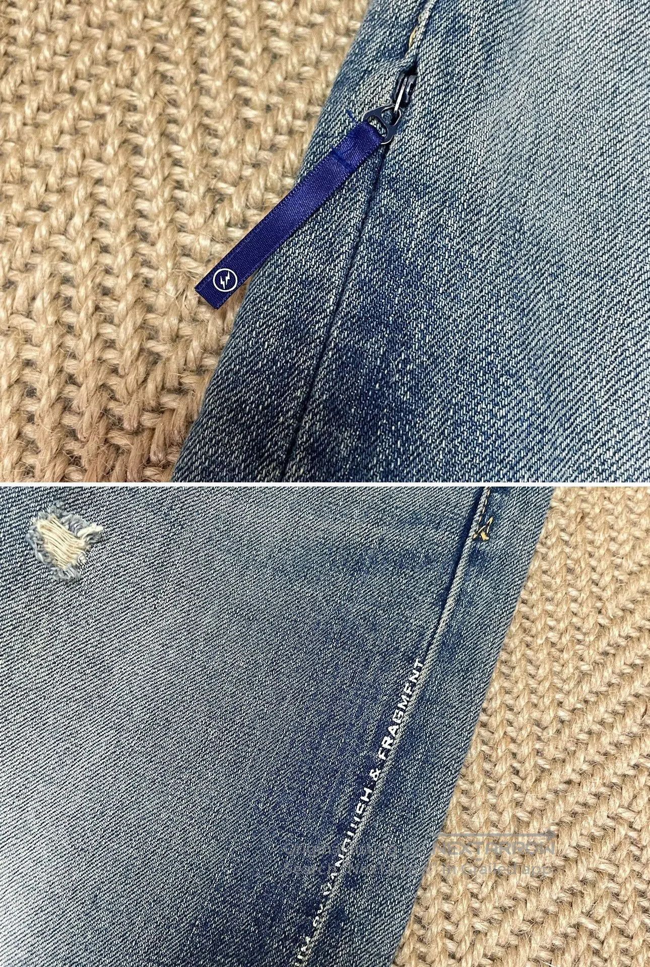 Vanquish denim by vanquish fragment distressed jeans. Size US 30 / EU 46 - 4 Thumbnail