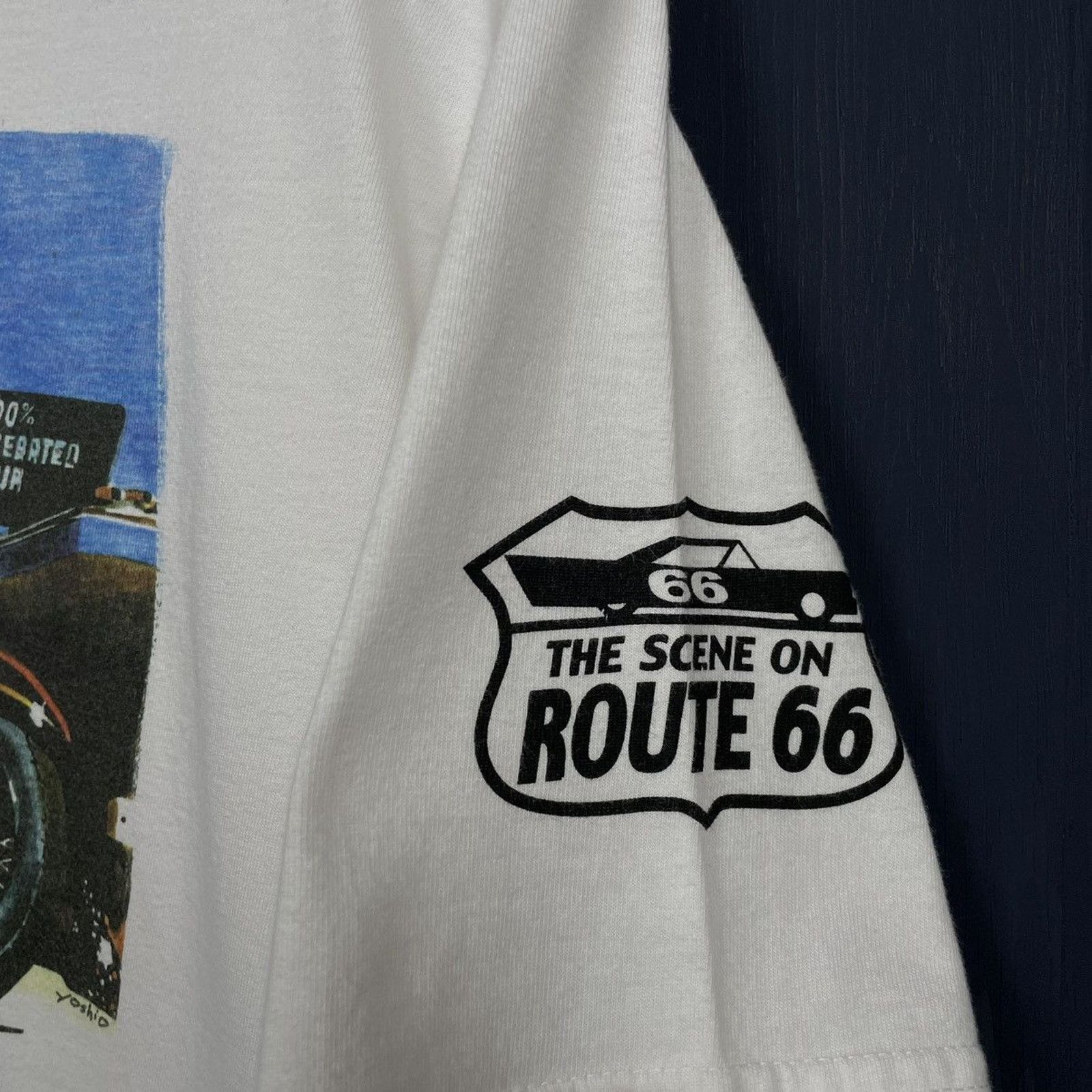 Harley Davidson × Japanese Brand × Vintage 🇯🇵VTG SUGAR CANE ‘Scene on Route 66’ T Size US M / EU 48-50 / 2 - 3 Thumbnail