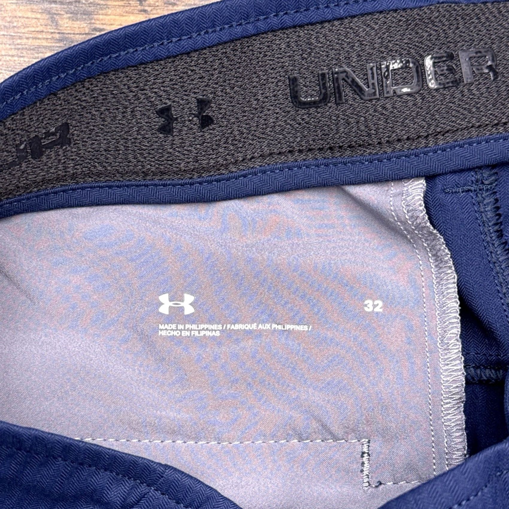 Under Armour Under Armour Showdown Shorts Mens 32 Navy Blue Mid Rise Stretch Size US 32 / EU 48 - 3 Thumbnail