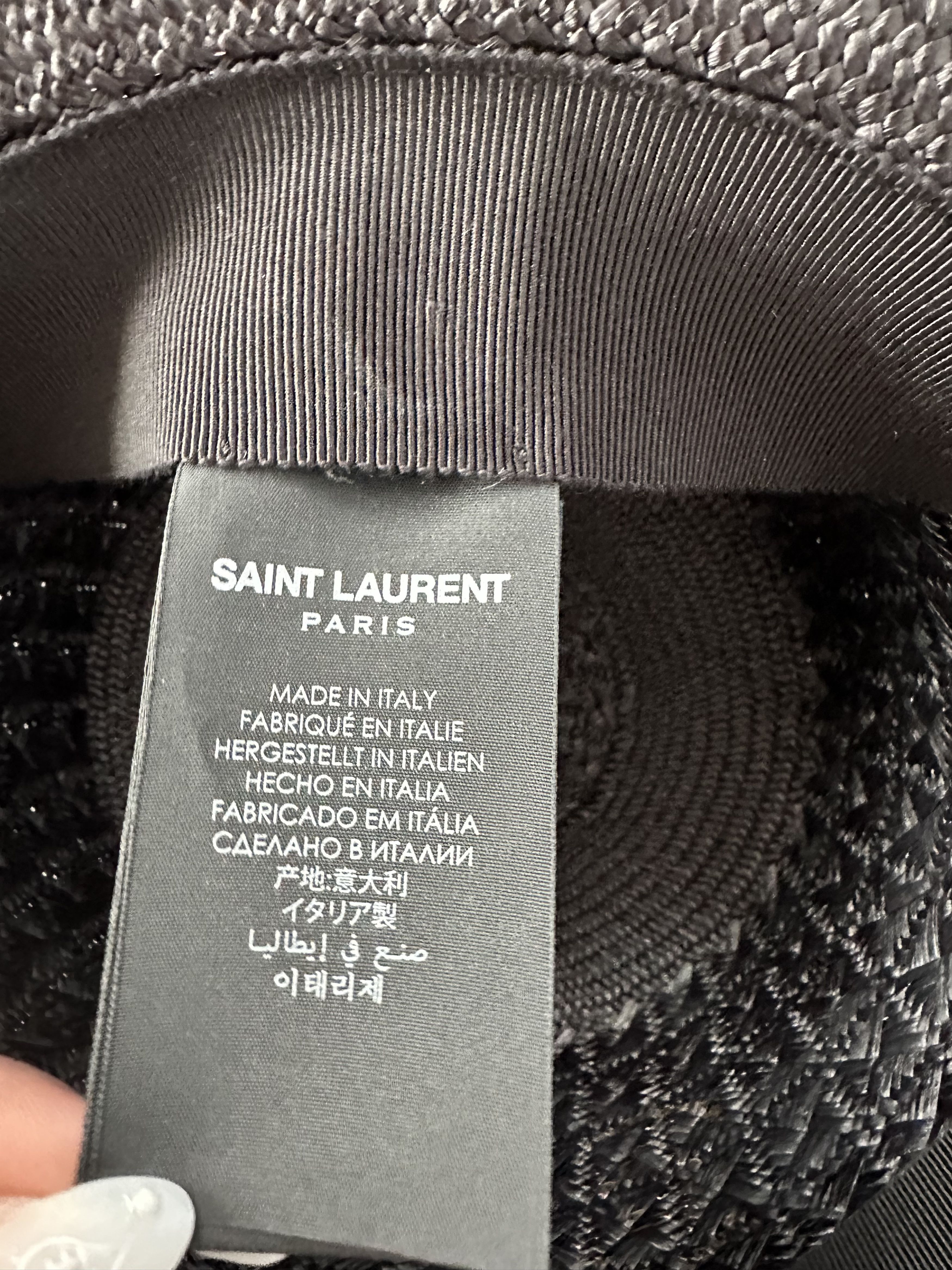 Saint Laurent Paris Saint Laurent Black Fedora Hat Size ONE SIZE - 3 Thumbnail