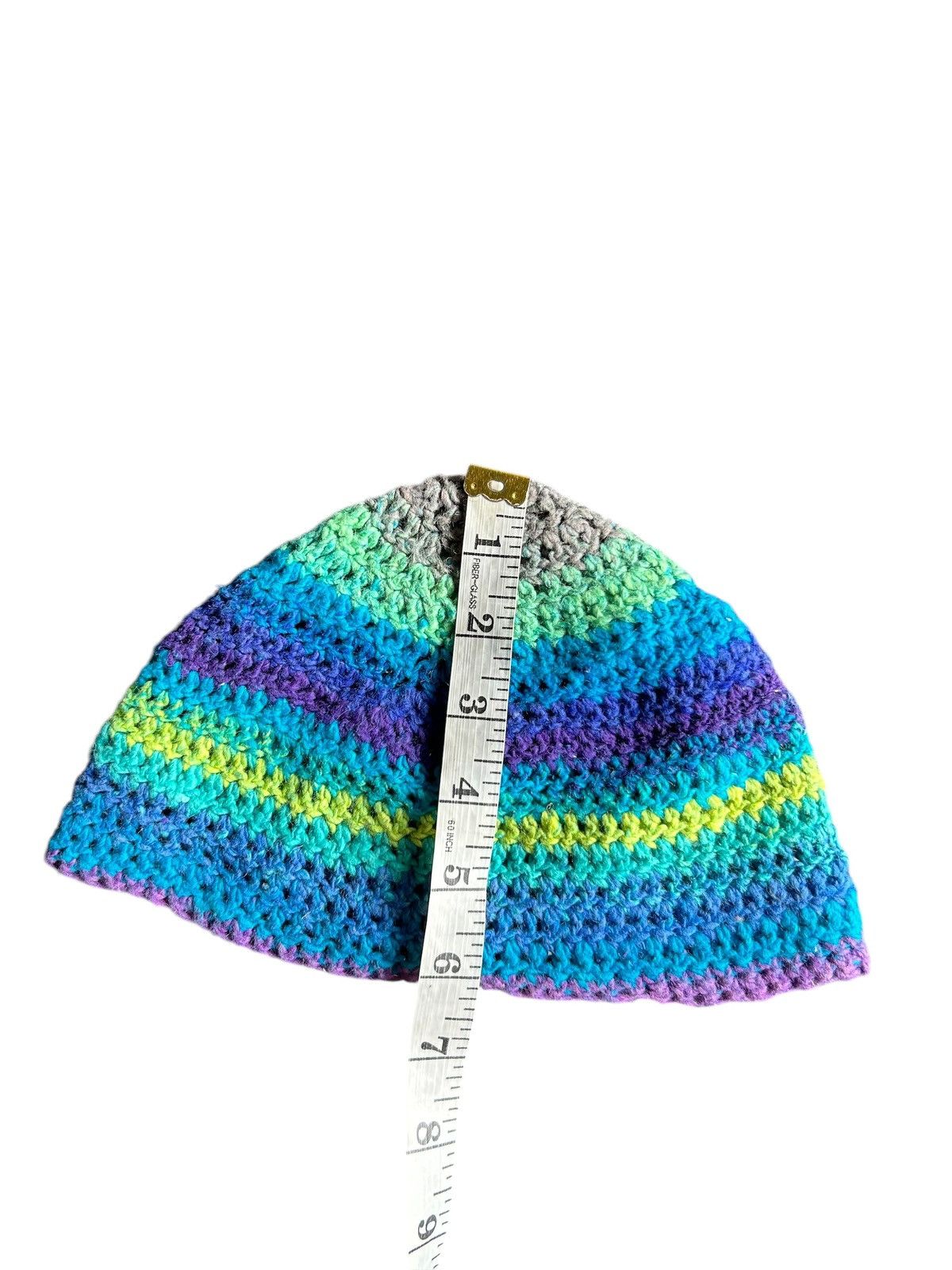Japanese Brand × Kapital × Vintage Crochet Knitted handmade low Beanie Hats Style☠️☠️ Size ONE SIZE - 5 Thumbnail