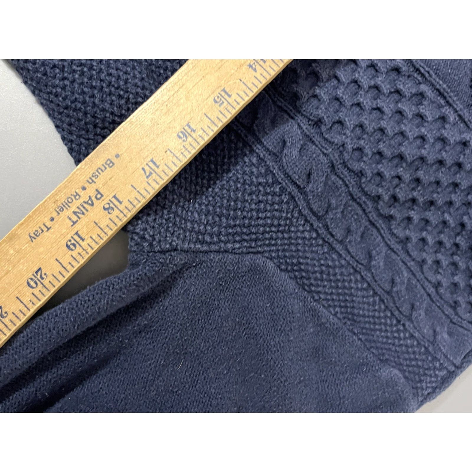Gap Gap Cable Knit Sweater Womens S Navy Blue Cotton Blend Crew Neck Long Sleeve Pullover Knit All Seasons Warm & Cozy Womens Size S / US 4 / IT 40 - 5 Thumbnail