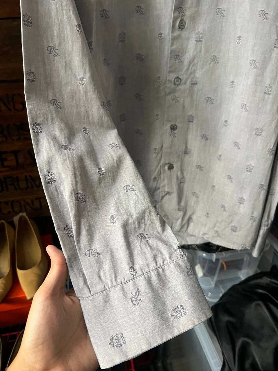 Raf Simons AW06/07 Raf Simons Grey Patterned Shirt Size 44 Size US S / EU 44-46 / 1 - 4 Thumbnail