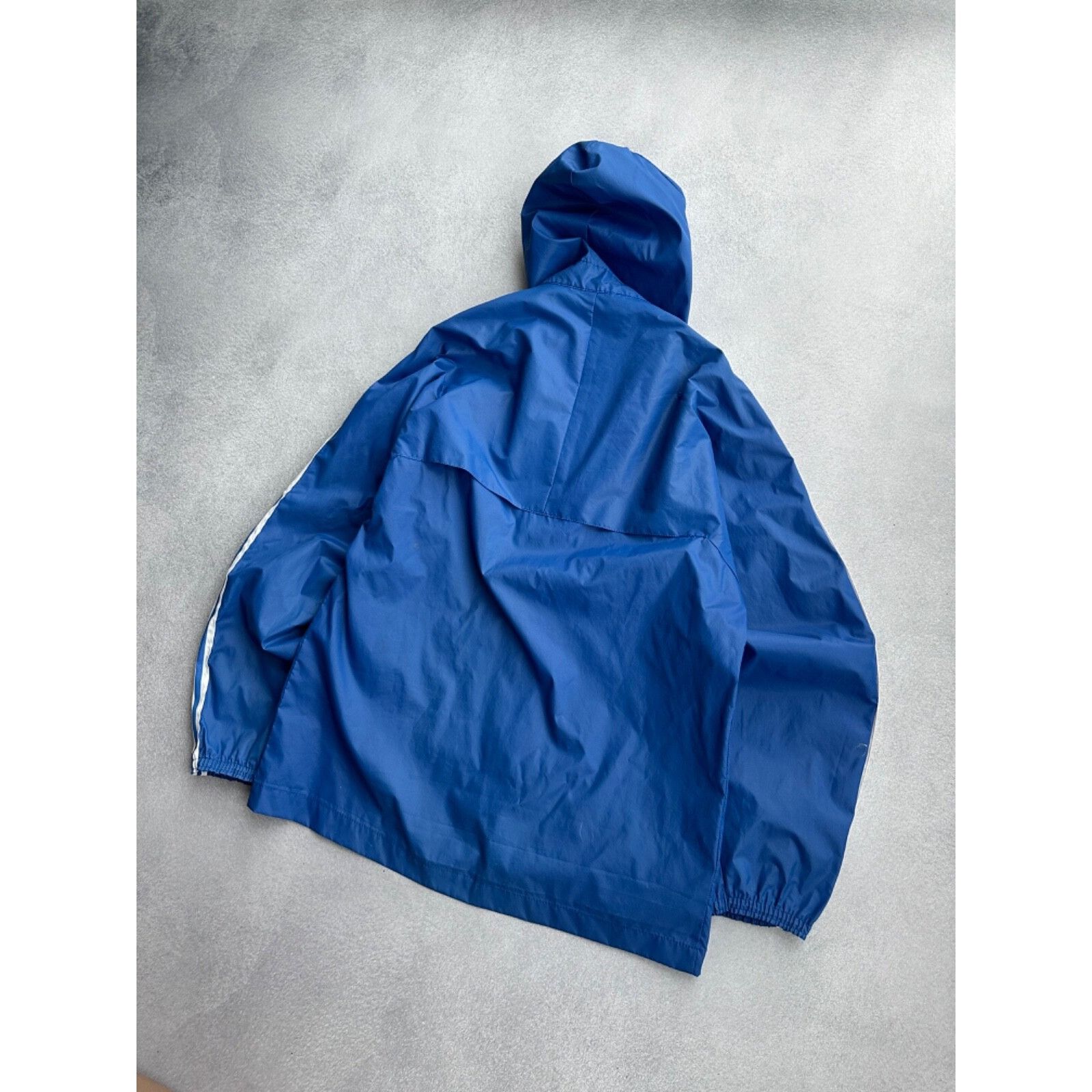 Adidas VTG Adidas Ventex Nylon Navy Striped Jacket Size US M / EU 48-50 / 2 - 9 Thumbnail