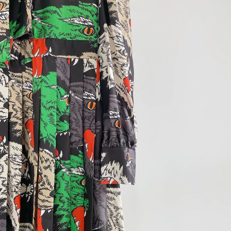 Gucci Gucci Mulberry silk print dress 2504-Nextarrow Size XS / US 0-2 / IT 36-38 - 4 Thumbnail