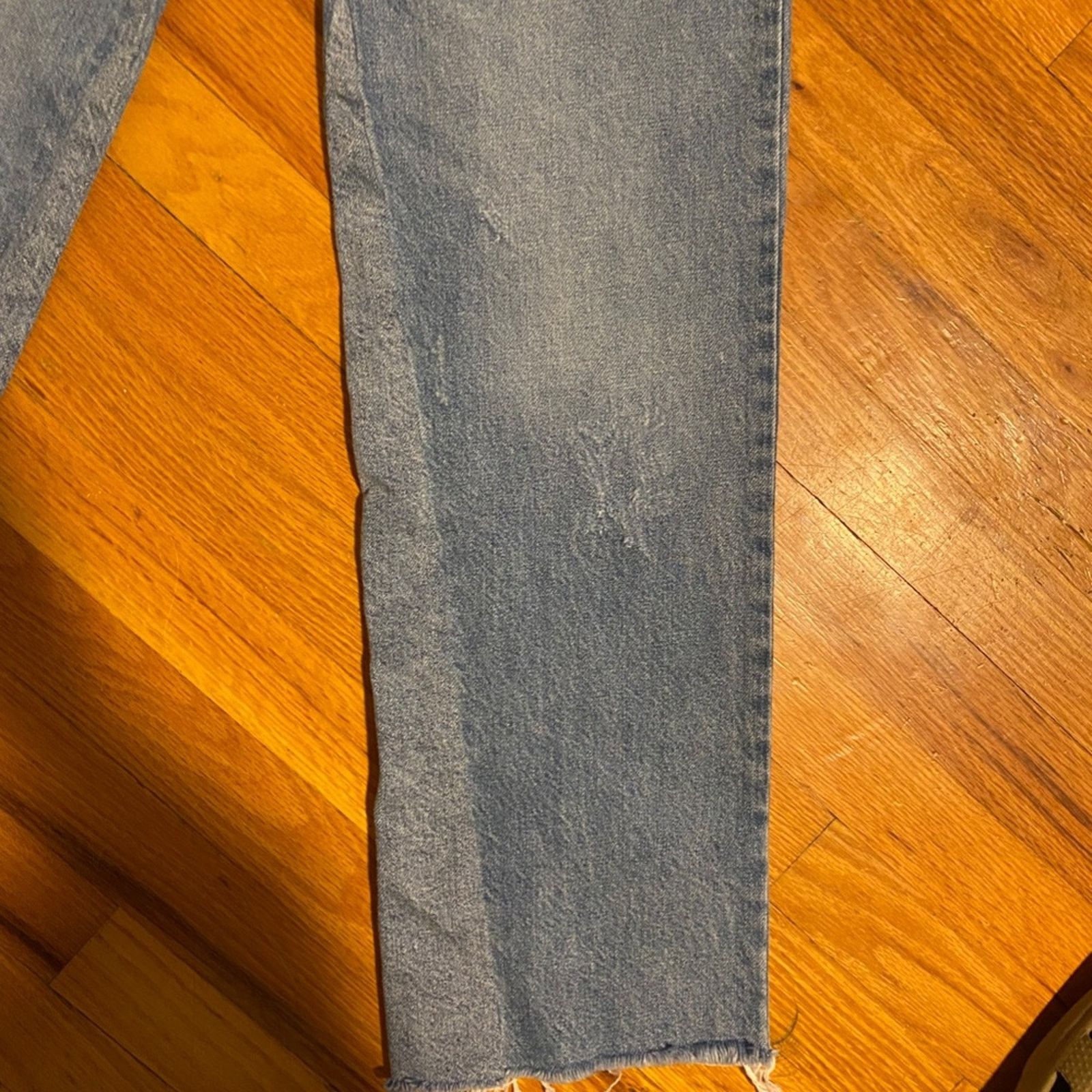 Free People Free People High-Rise Regular Button Fly Raw Hem Jeans - 26 Size 26" / US 2 / IT 38 - 4 Thumbnail