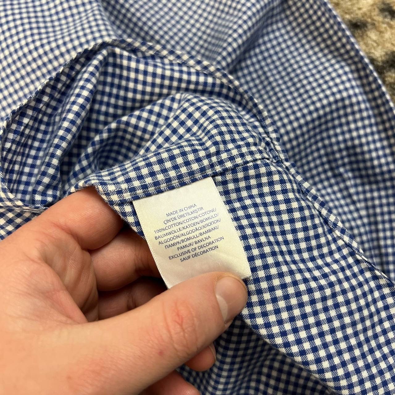 Polo Ralph Lauren Polo Ralph Lauren Mini Logo Luxury Checkered Button Up Shirt Size US XL / EU 56 / 4 - 6 Thumbnail