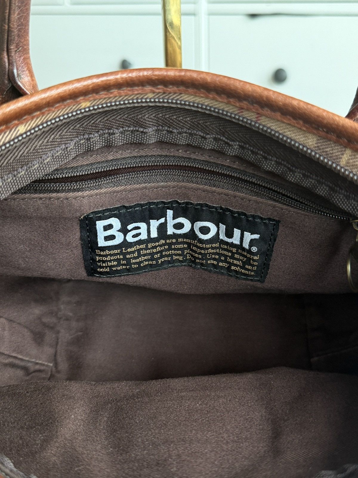 Barbour × Designer Barbour tartan big logo mini handbag designer old money rare Size ONE SIZE - 14 Thumbnail