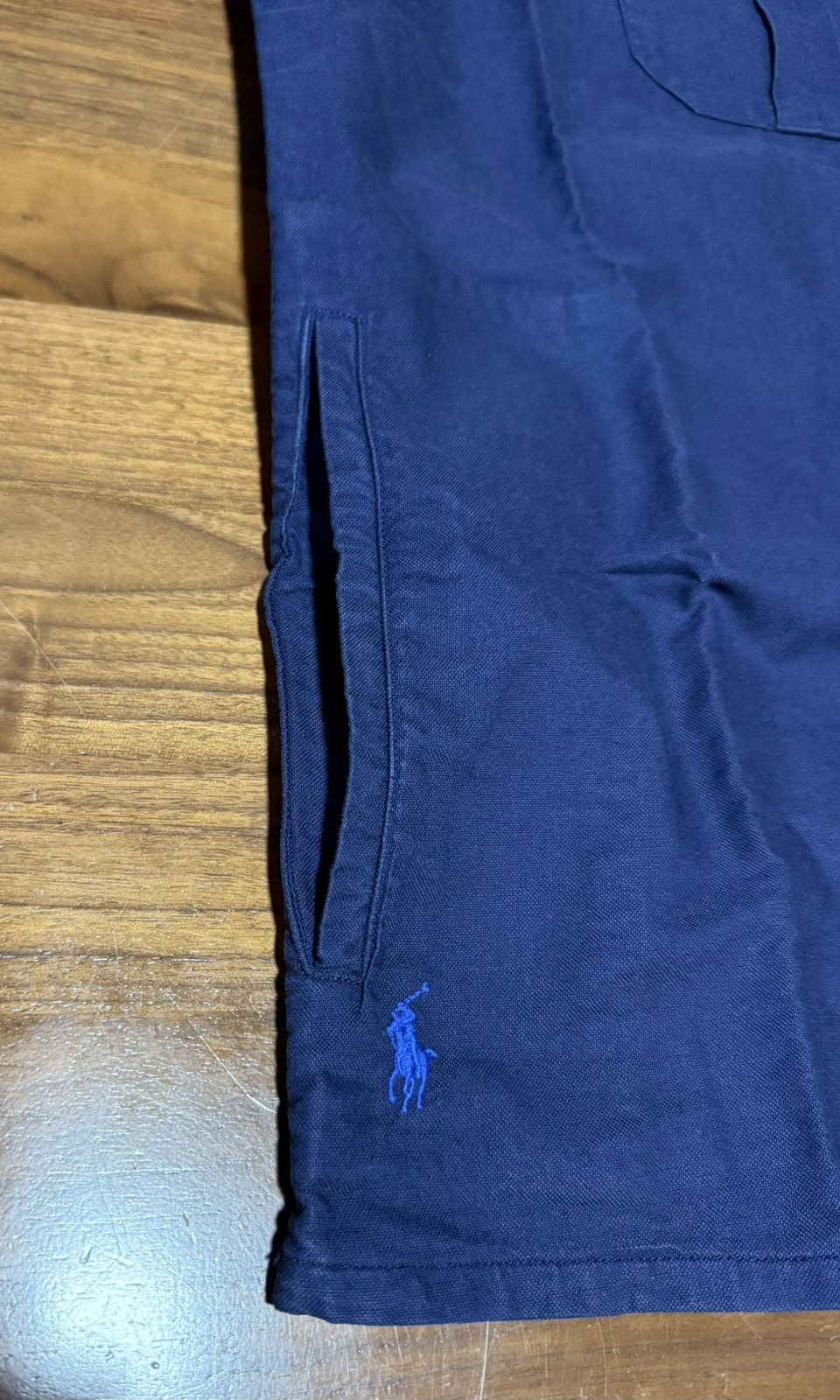 Polo Ralph Lauren Polo Ralph Lauren Garment-Dyed Oxford Zip Overshirt Navy XL Size US XL / EU 56 / 4 - 6 Thumbnail