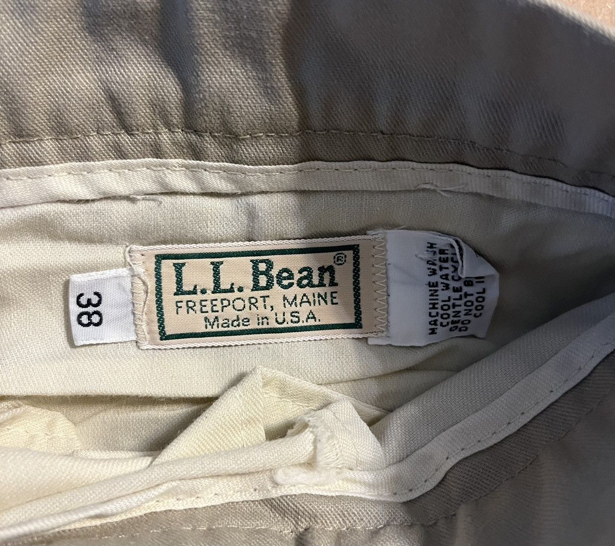L.L. Bean × Vintage 90s L.L. bean tan pants Size US 38 / EU 54 - 3 Thumbnail