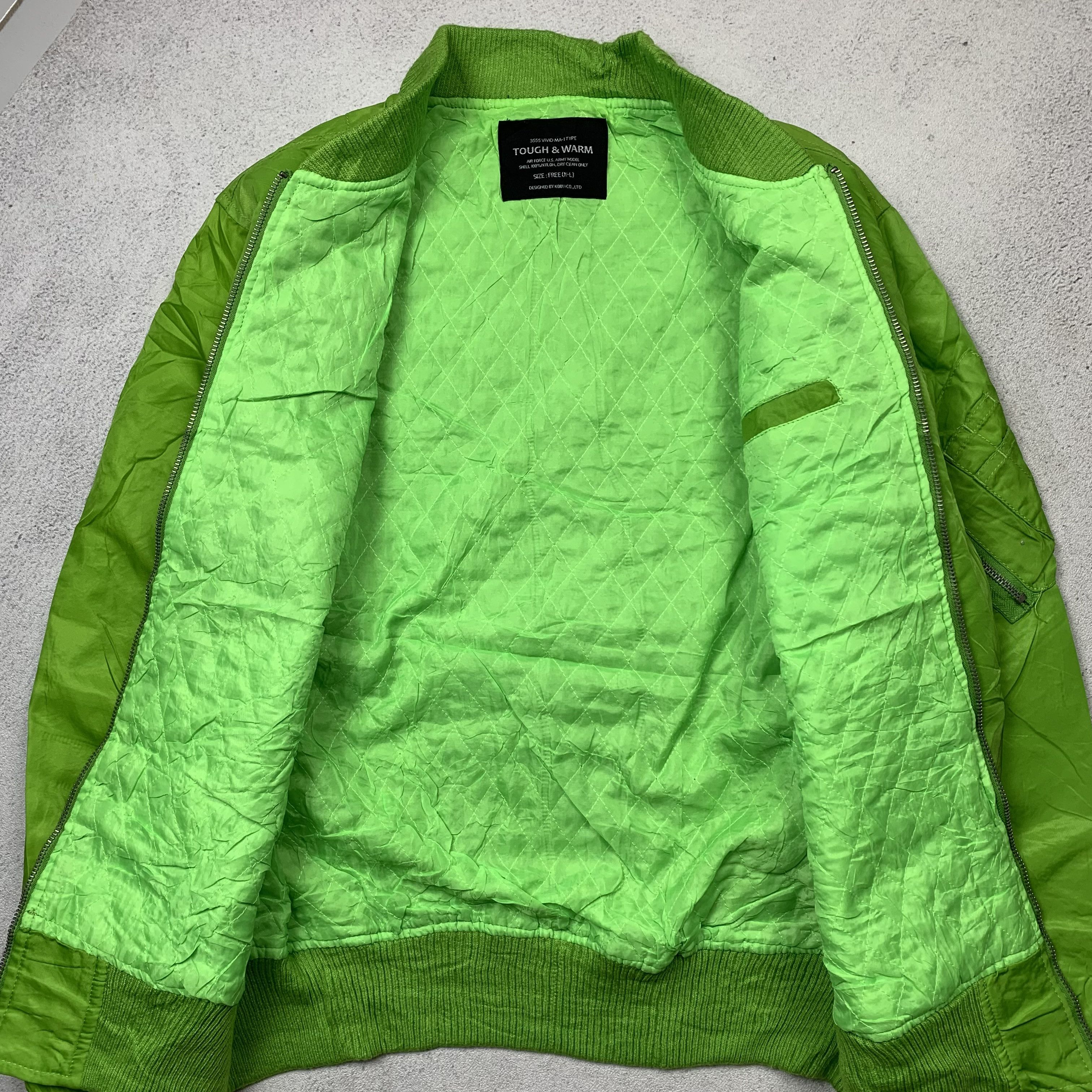 Japanese Brand 3555 VIVID MA-1 Kobun.Co Japanese Brand Bomber Jacket Size US M / EU 48-50 / 2 - 5 Thumbnail
