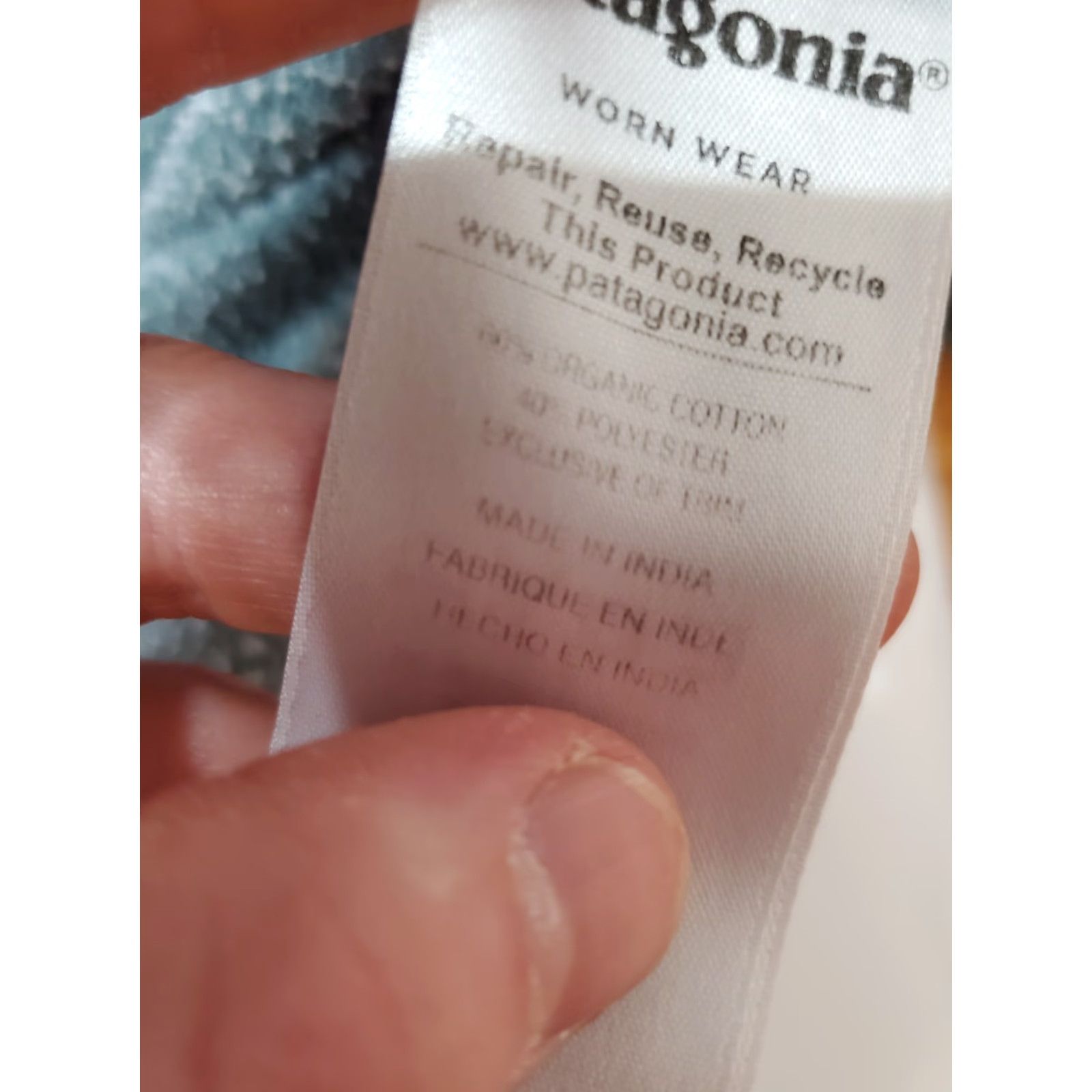 Patagonia Patagonia Sweatshirt Blue Logo P-6 Men M Crew Lightweight Organic Cotton Polyester Knit Fitz Roy Vintage: No Size US M / EU 48-50 / 2 - 5 Thumbnail