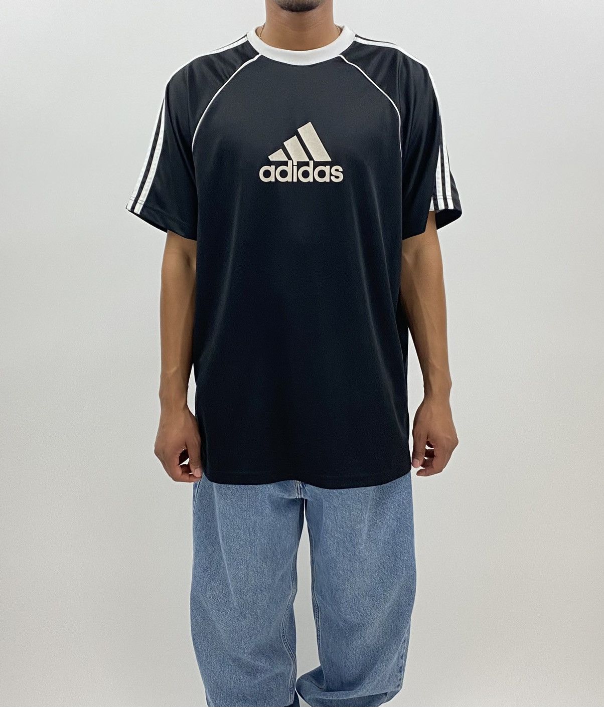 Adidas × Vintage vintage Y2K ADIDAS Soccer Spellout jersey t-shirt Size US XL / EU 56 / 4 - 5 Thumbnail