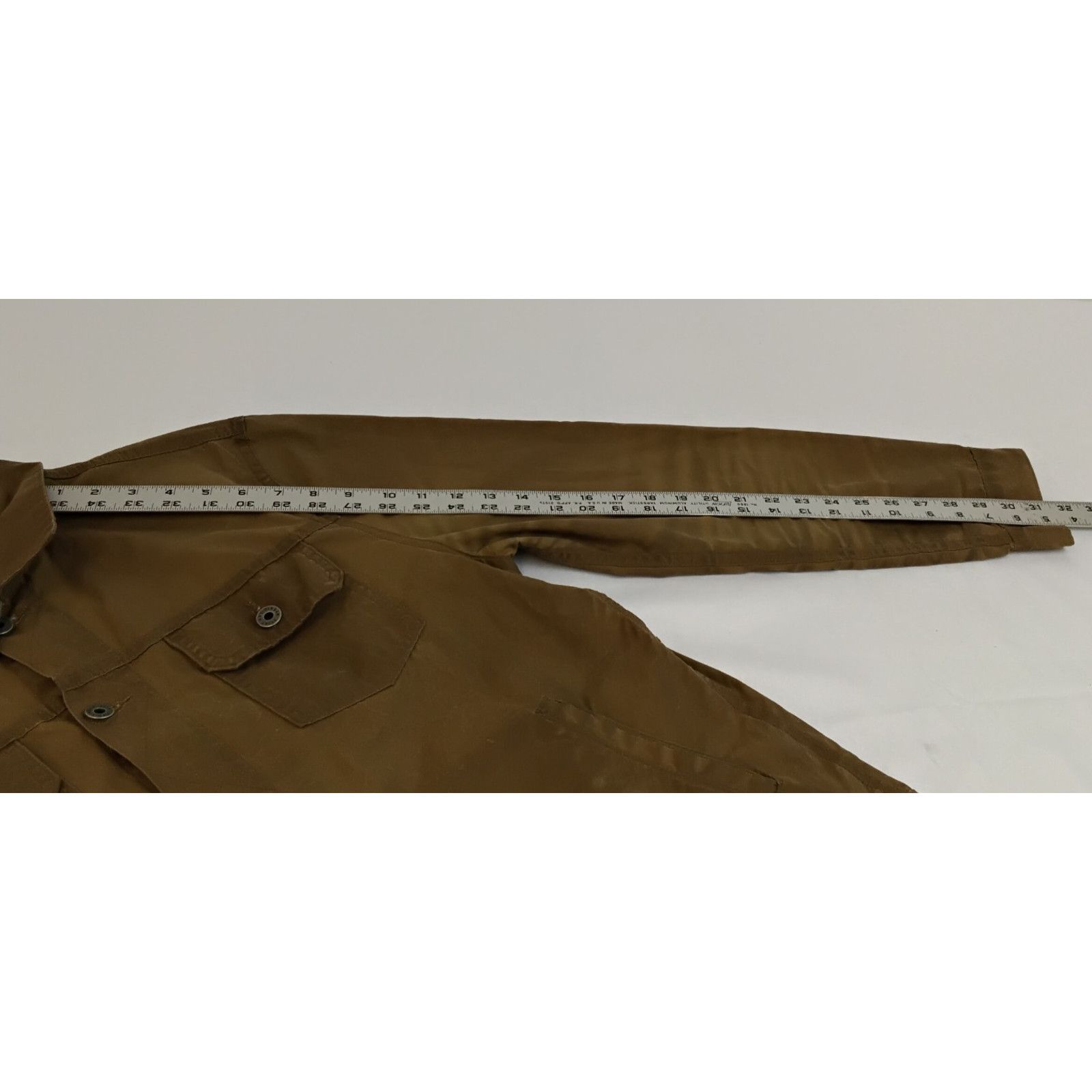 Flint And Tinder Flint and Tinder Tin Cloth Shacket Men's M Brown Button Up Size US M / EU 48-50 / 2 - 13 Thumbnail