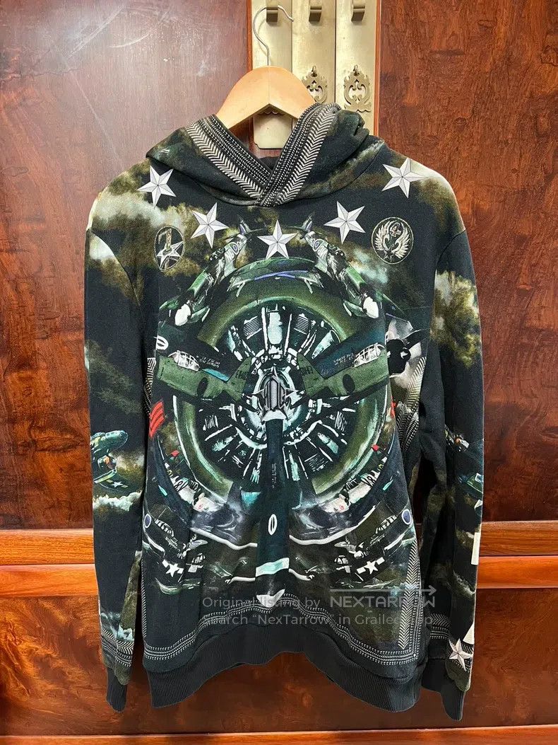 Givenchy Givenchy Green plane hoodie Size US M / EU 48-50 / 2 - 1 Thumbnail