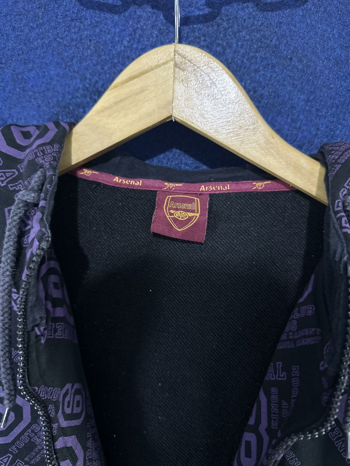 Nike Crazy Rare!!! Y2K Official Arsenal AOP Ziphoodie Size US M / EU 48-50 / 2 - 11 Thumbnail