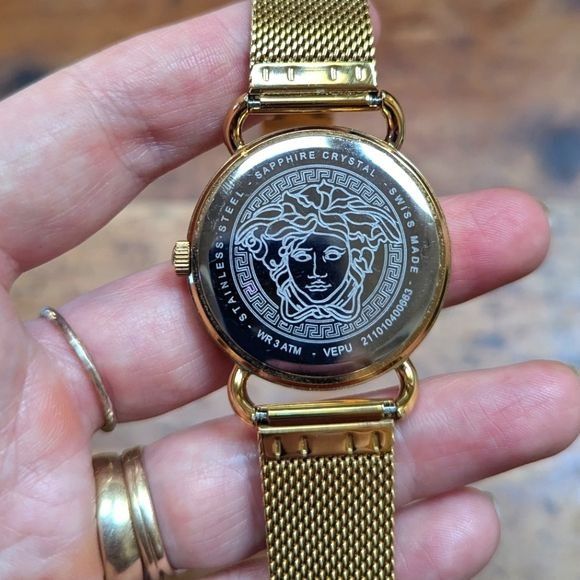 Versace Versace Gold Medusa Gold Mesh Watch 36mm Size ONE SIZE - 5 Thumbnail